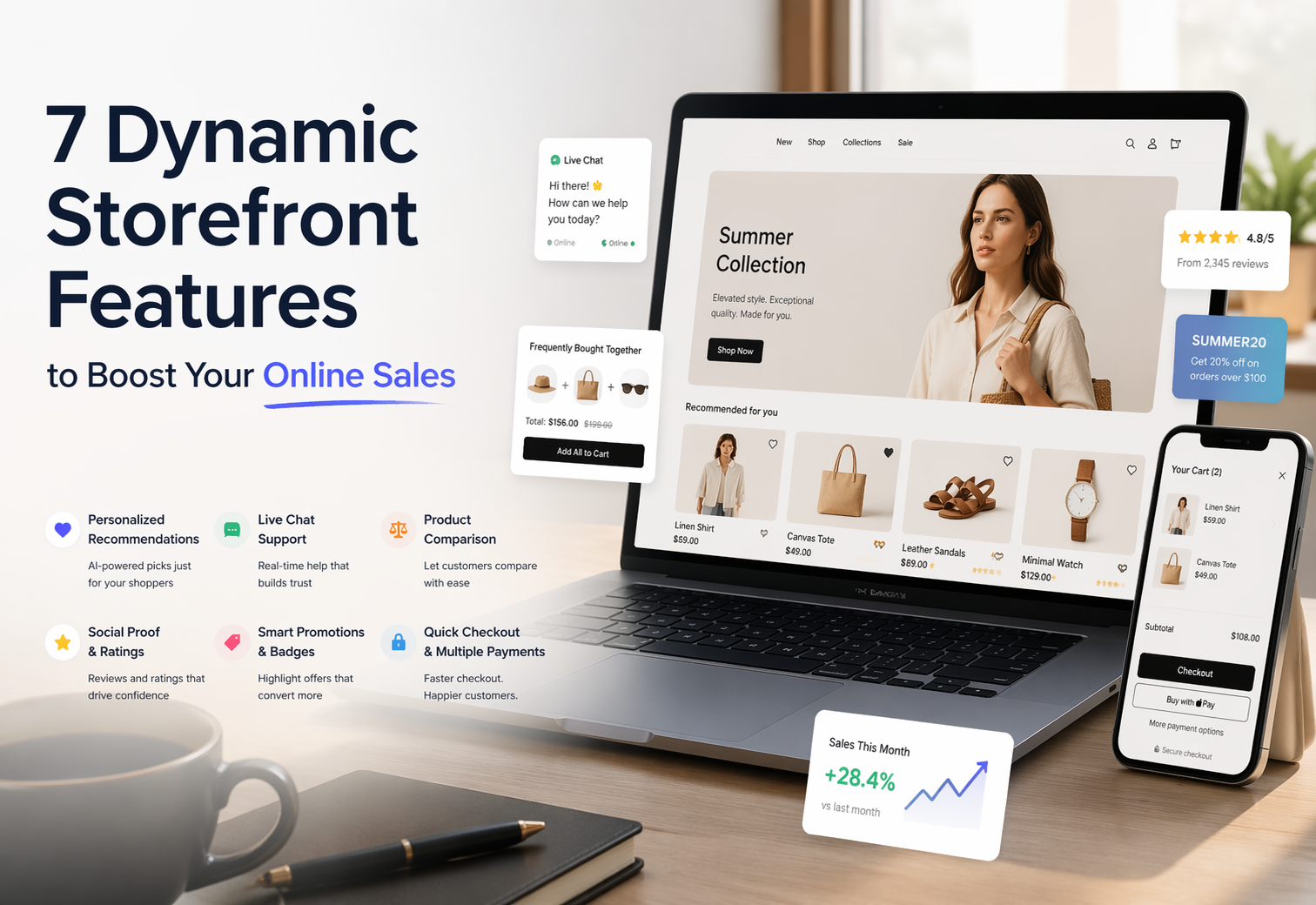 7 Dynamic Storefront Features to Boost Your Online Sales