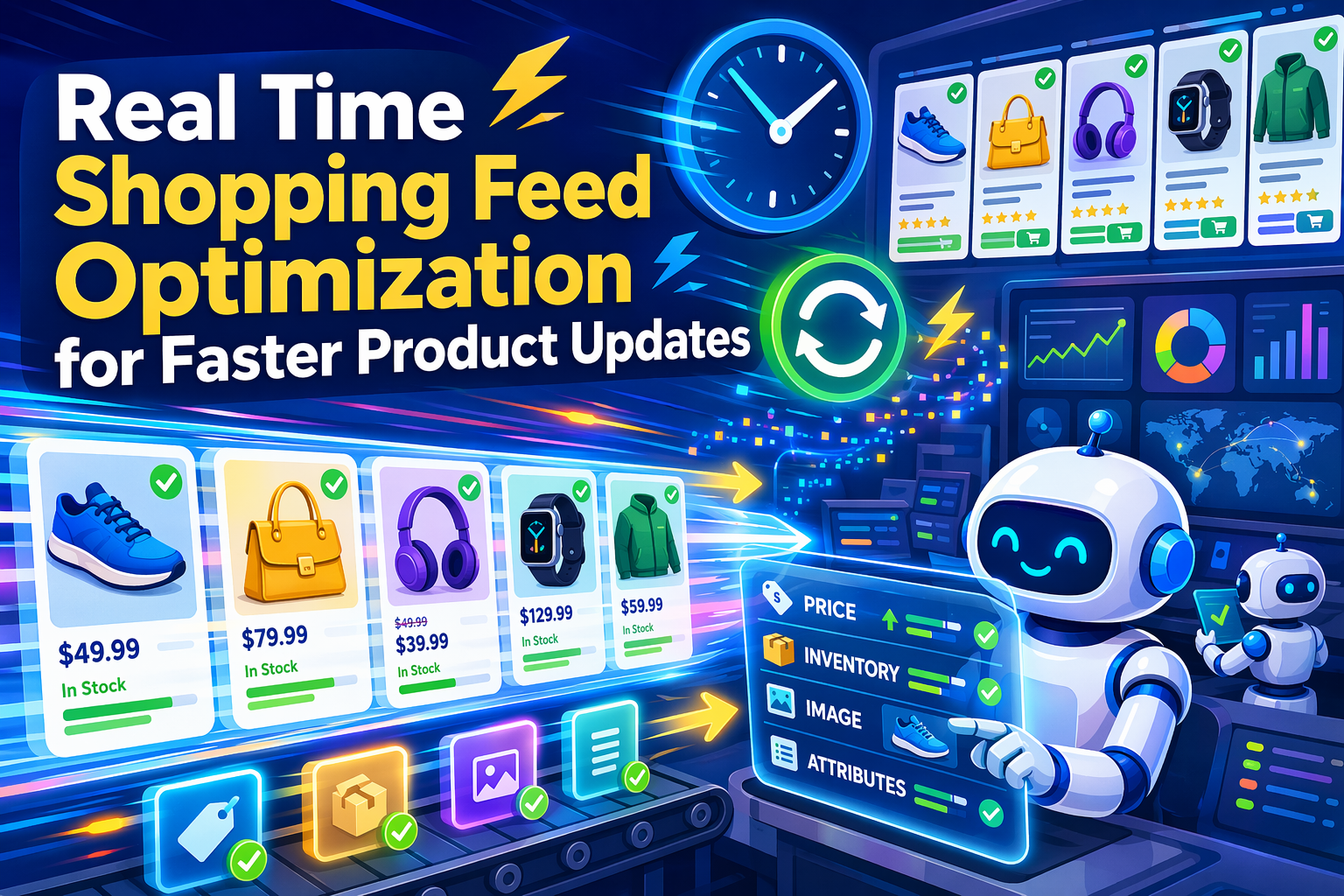 Real Time Shopping Feed Optimization for Faster Product Updates