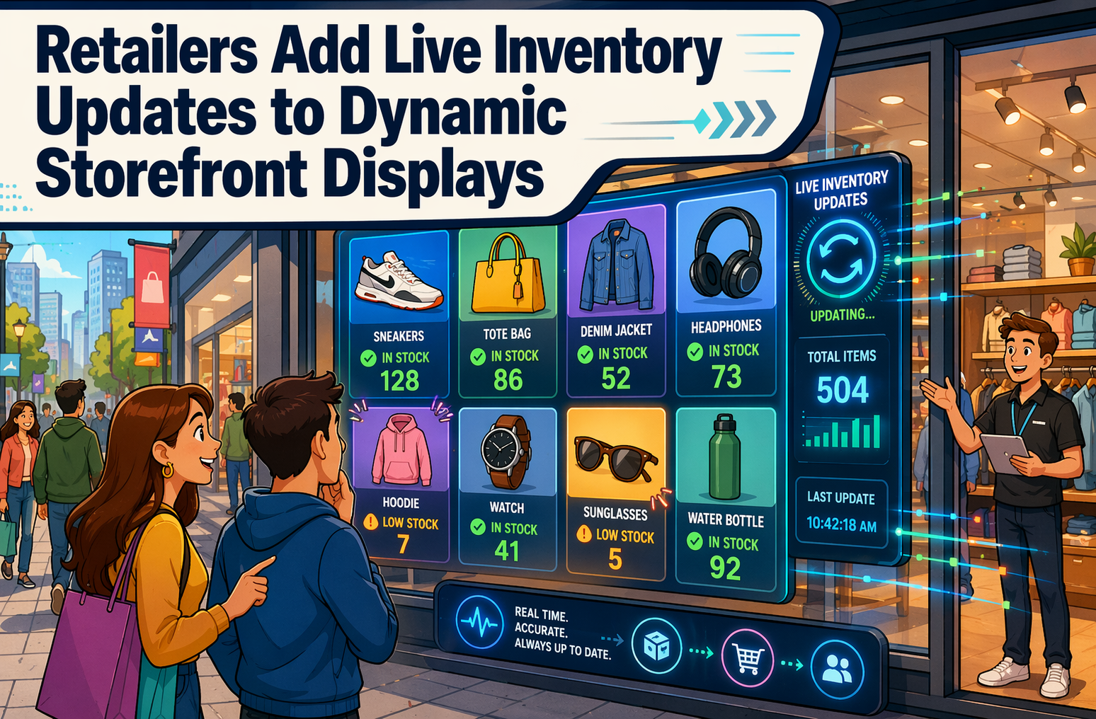 Retailers Add Live Inventory Updates to Dynamic Storefront Displays