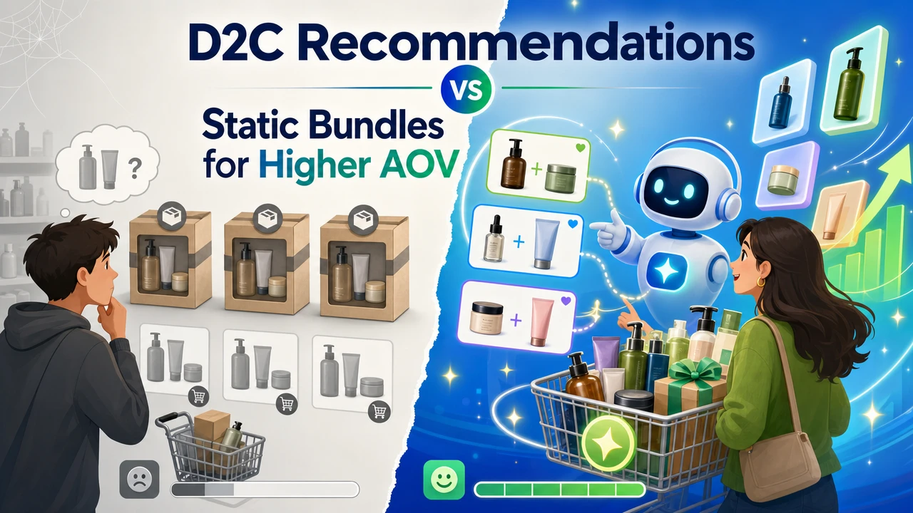 D2C Recommendations vs Static Bundles for Higher AOV