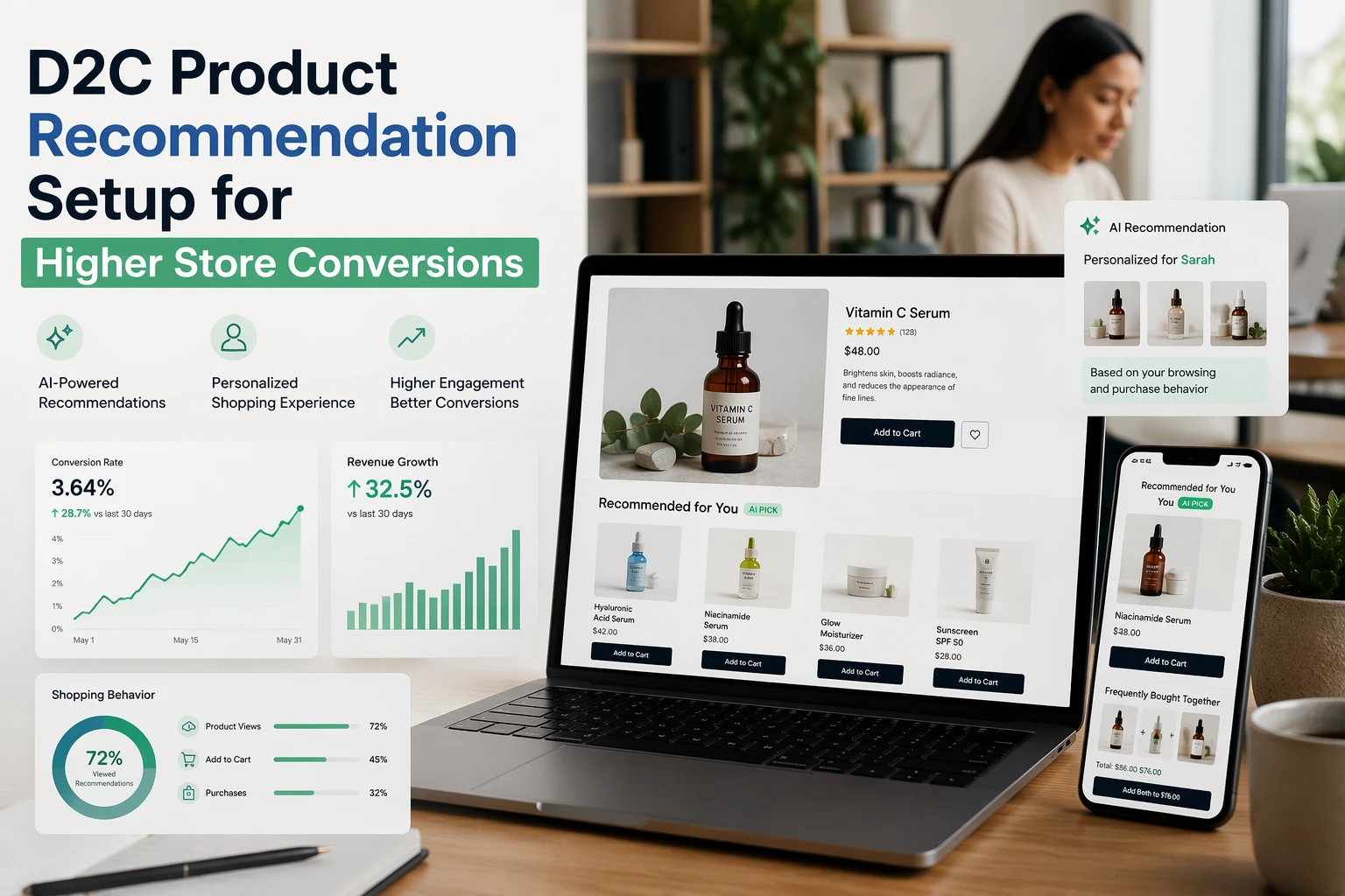 D2C Product Recommendation Setup for Higher Store Conversions
