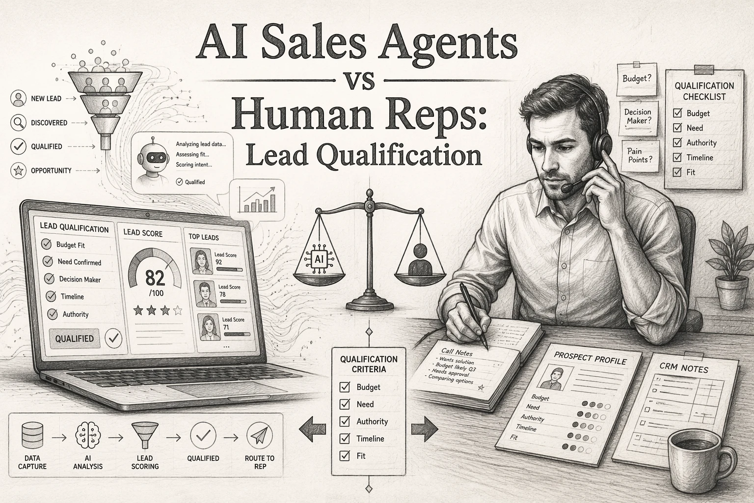AI Sales Agents vs Human Reps: Lead Qualification