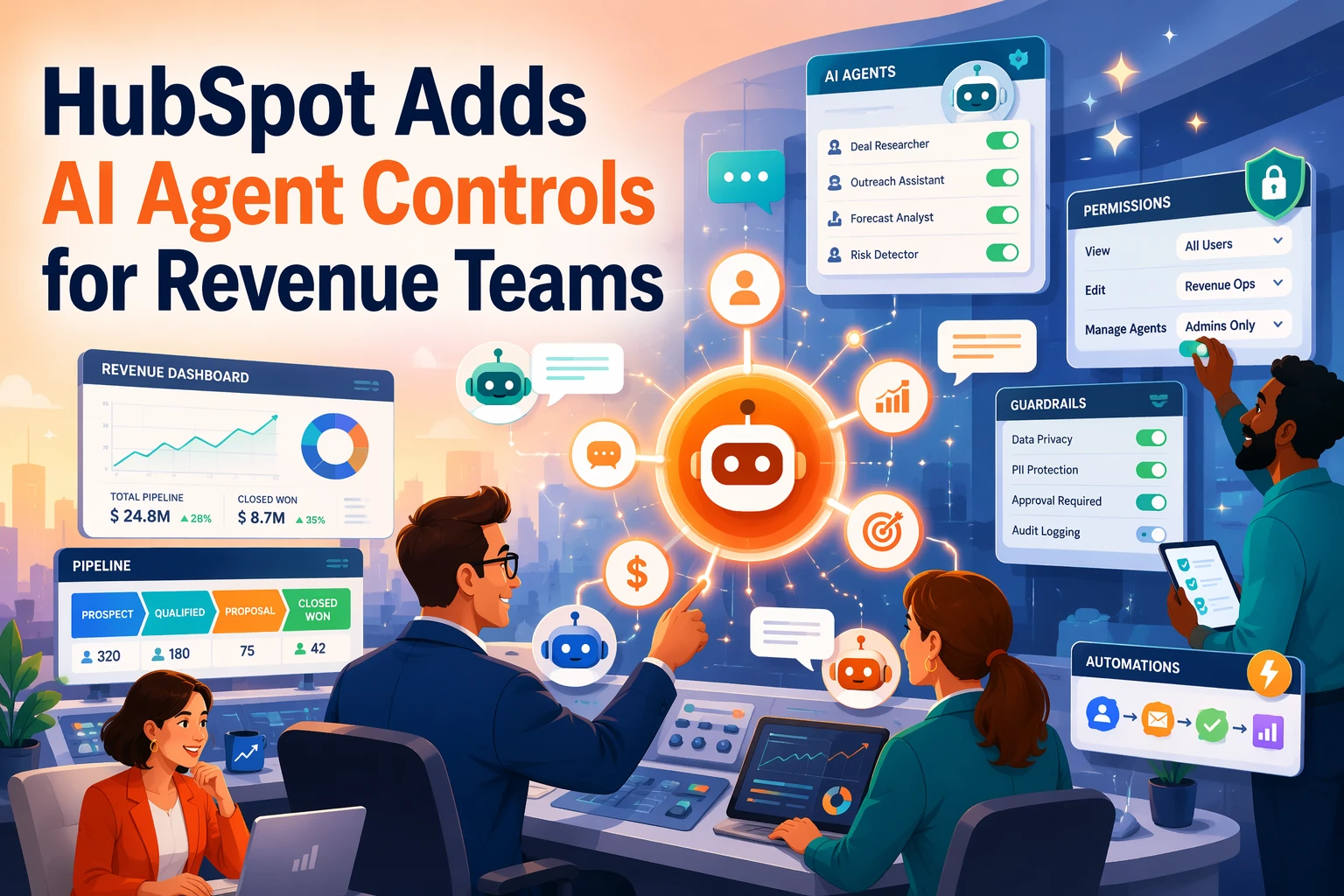 HubSpot Adds AI Agent Controls for Revenue Teams