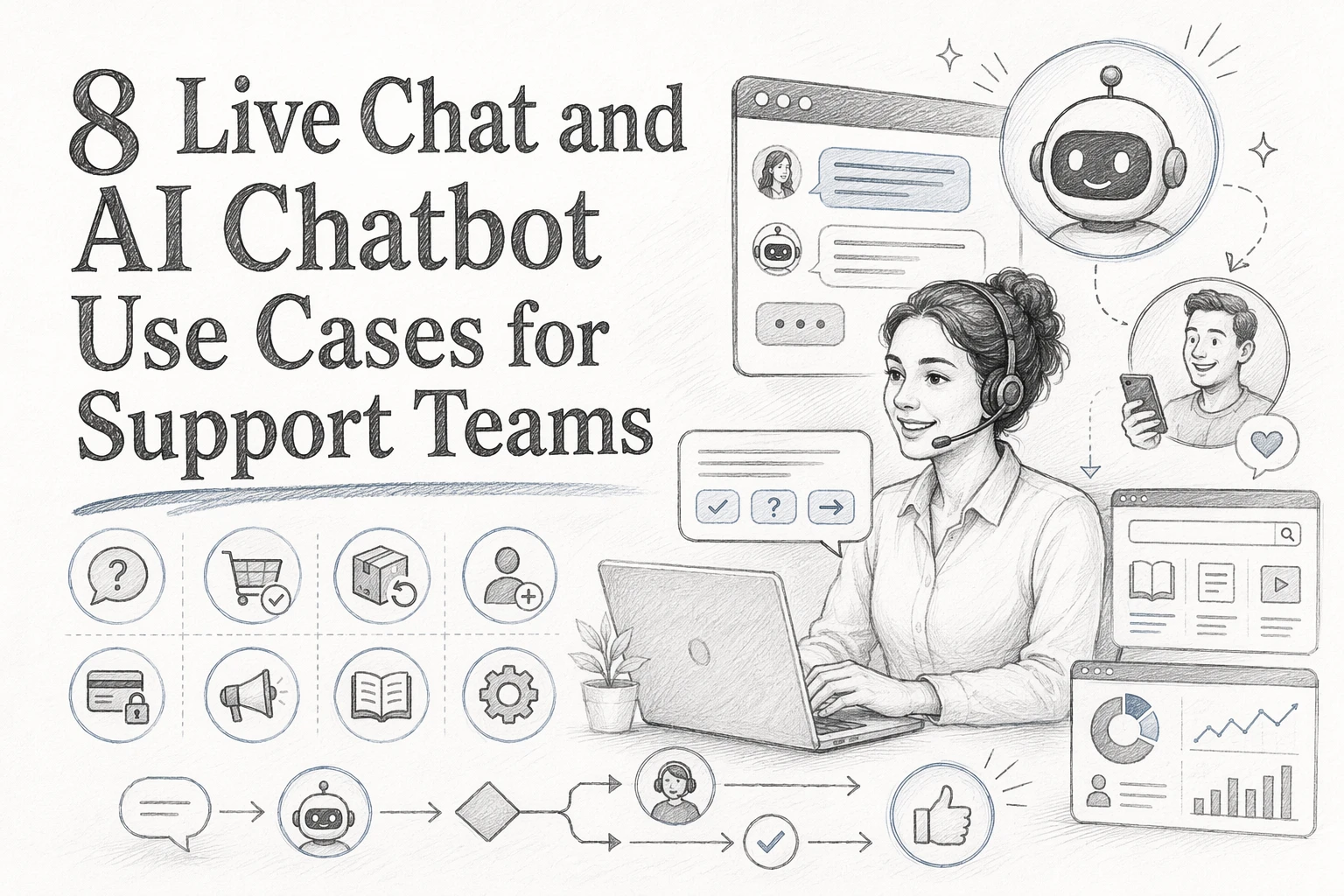 8 Live Chat and AI Chatbot Use Cases for Support Teams