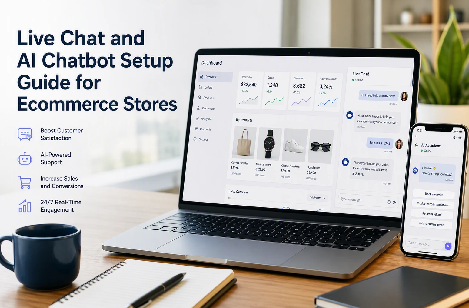 Live Chat and AI Chatbot Setup Guide for Ecommerce Stores