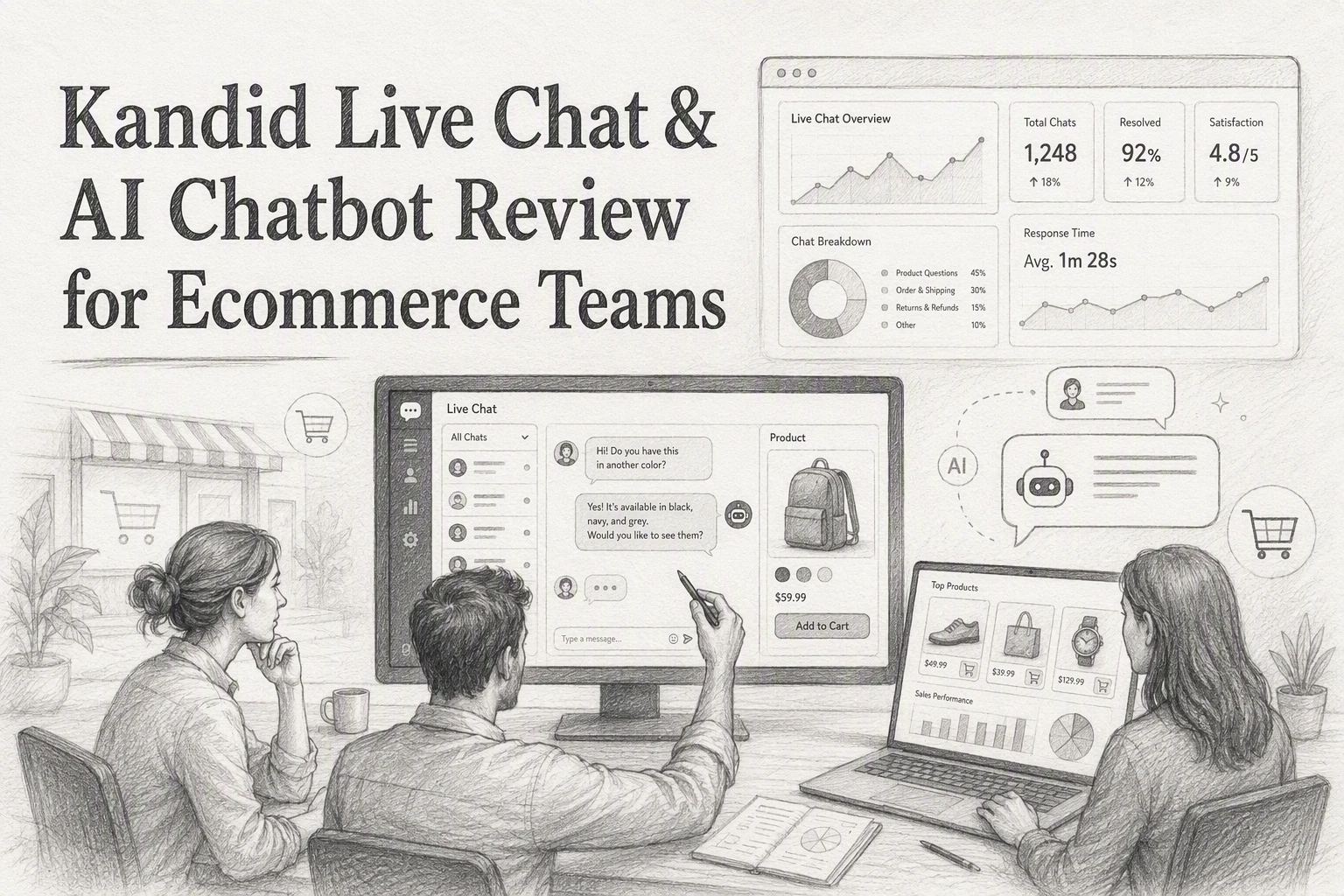 Kandid Live Chat & AI Chatbot Review for Ecommerce Teams