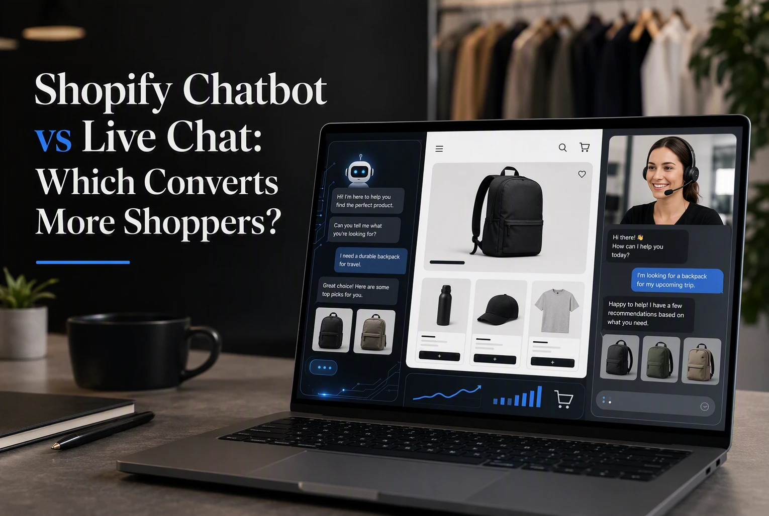 Shopify Chatbot vs Live Chat: Which Converts More Shoppers?
