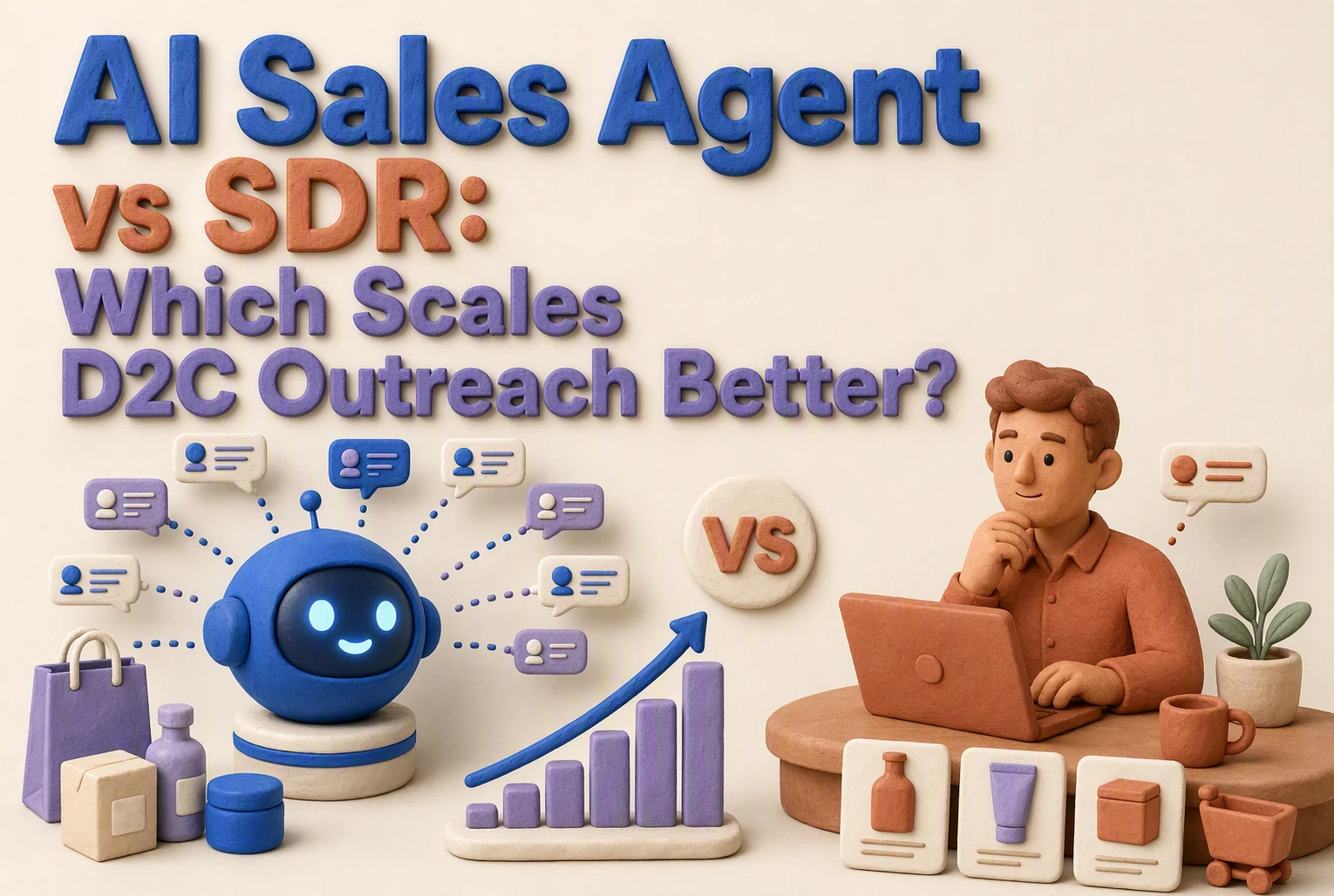 AI Sales Agent vs SDR: Which Scales D2C Outreach Better?