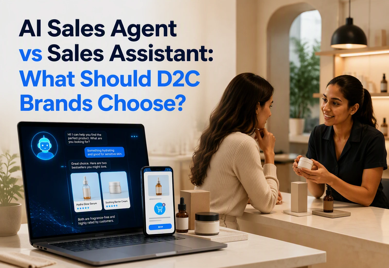 AI Sales Agent vs Sales Assistant: What Should D2C Brands Choose?
