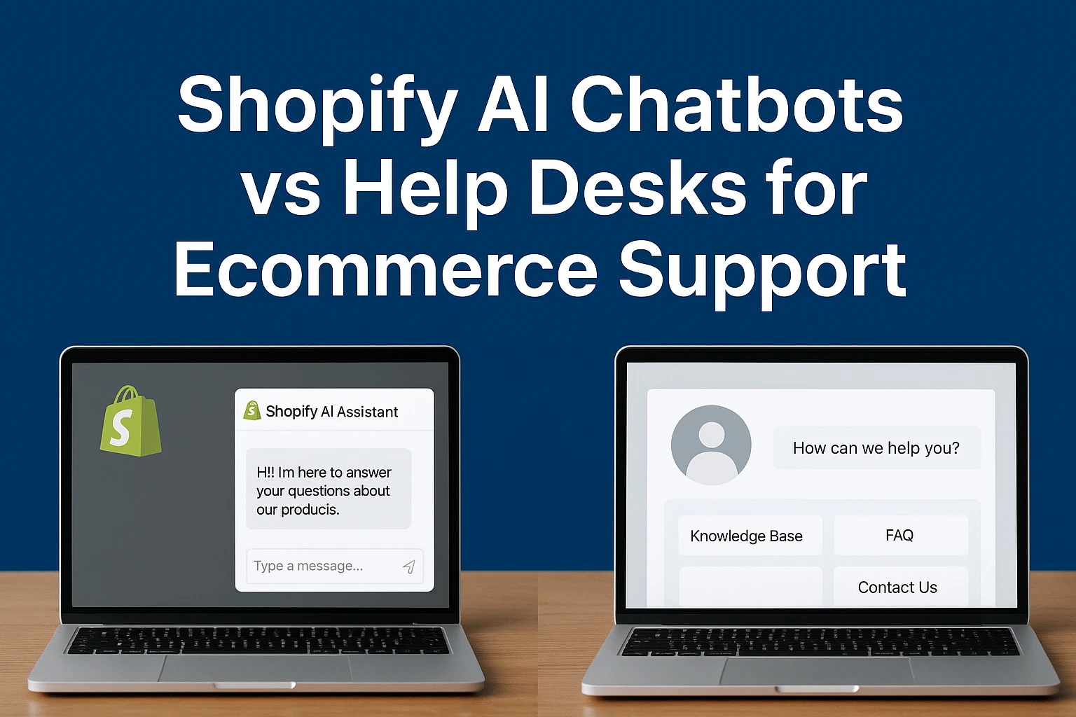 Shopify AI Chatbots vs Help Desks for Ecommerce Support