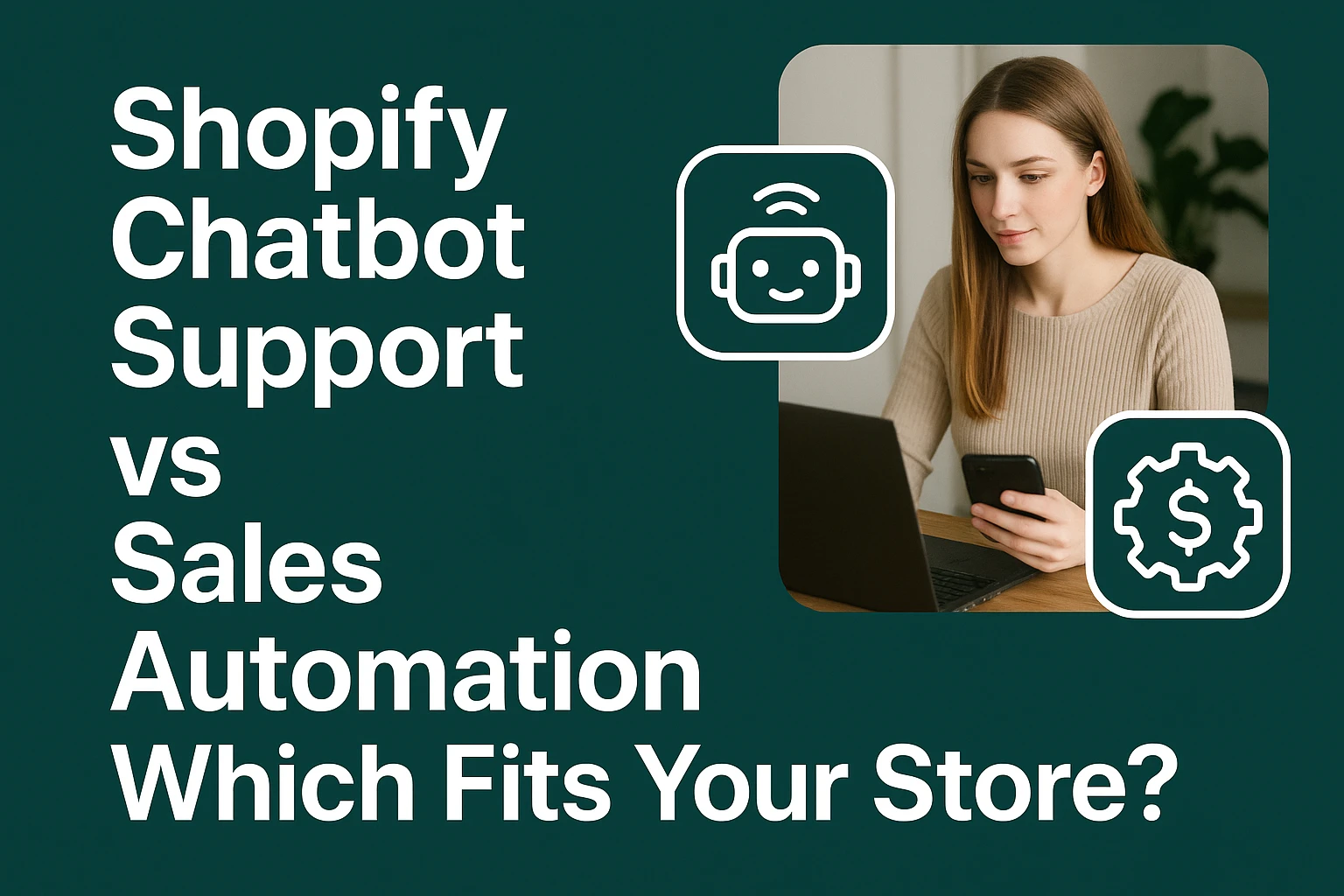 Shopify Chatbot Support vs Sales Automation: Which Fits Your Store?