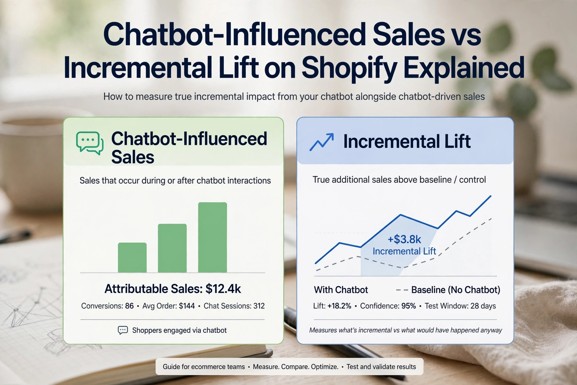 Chatbot-Influenced Sales vs Incremental Lift on Shopify Explained