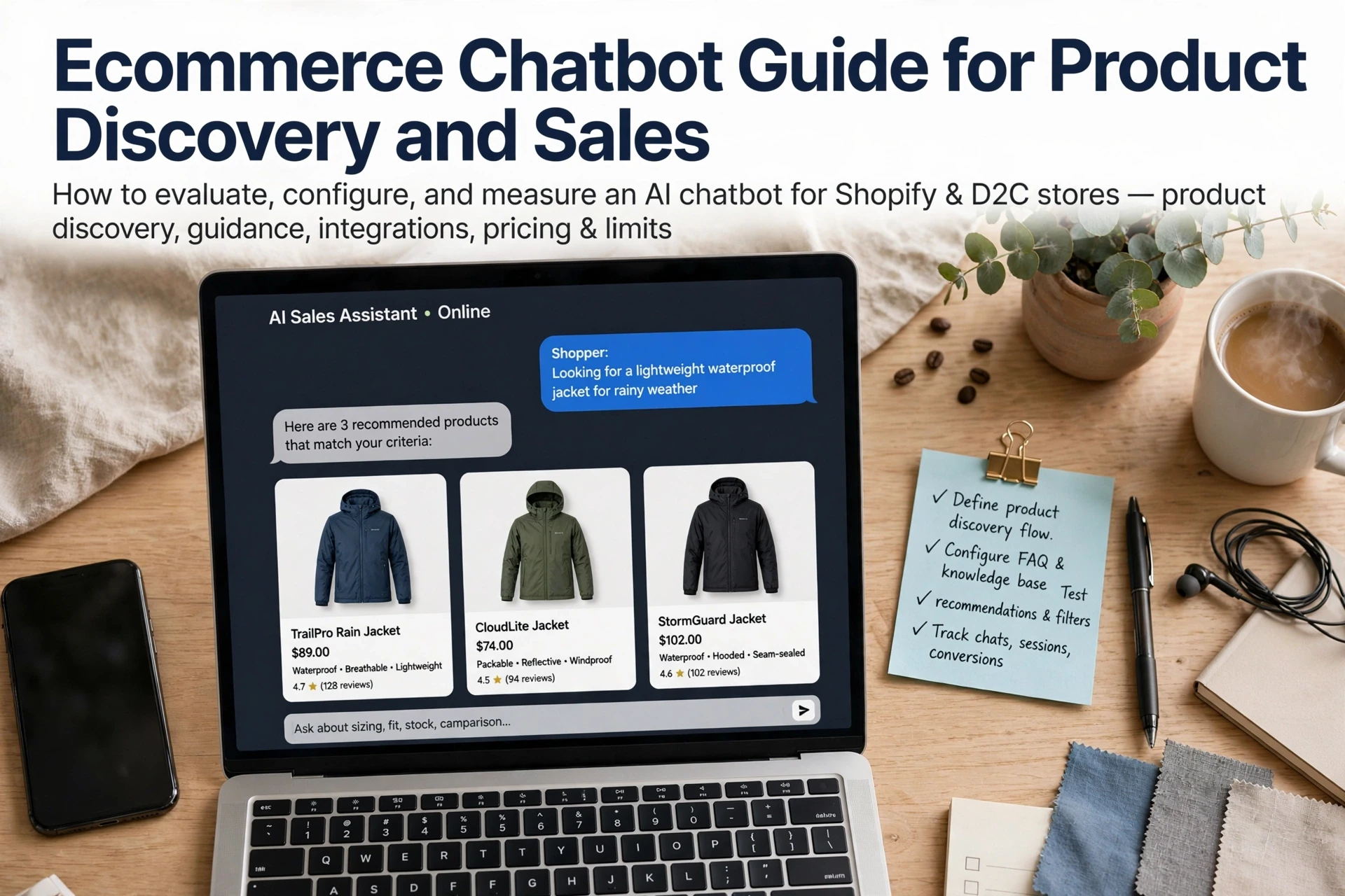Ecommerce Chatbot Guide for Product Discovery and Sales