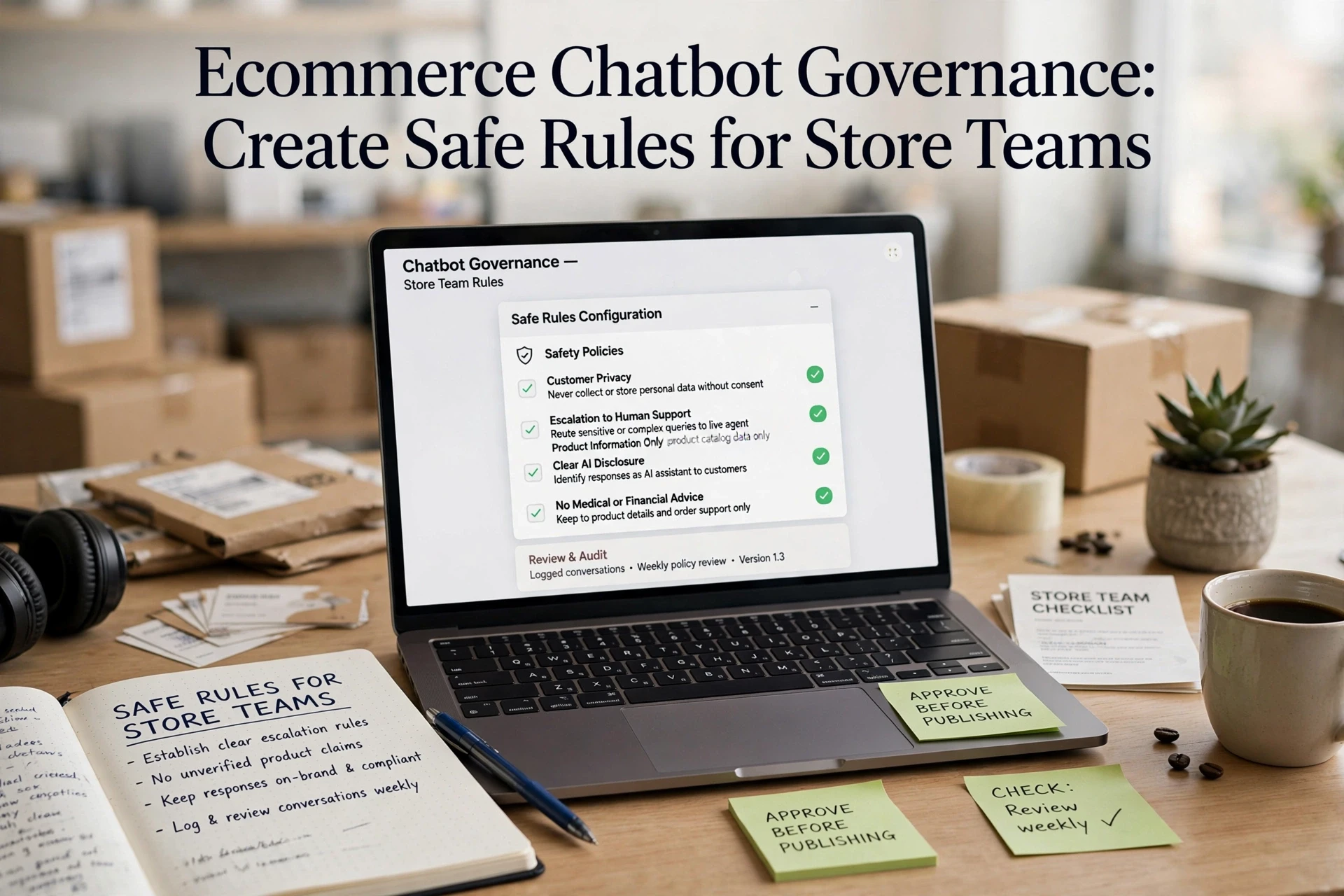 Ecommerce Chatbot Governance: Create Safe Rules for Store Teams