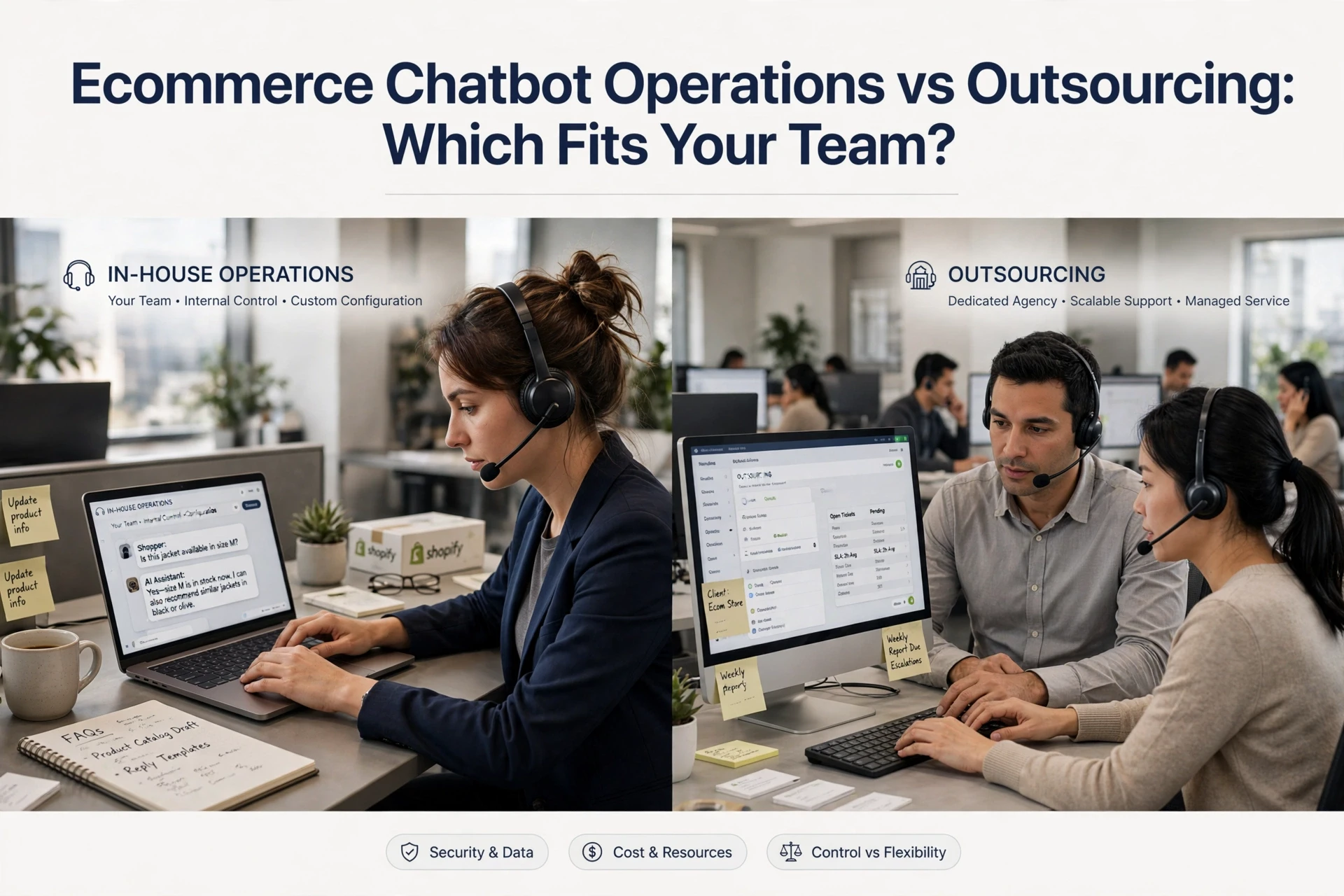 Ecommerce Chatbot Operations vs Outsourcing: Which Fits Your Team?