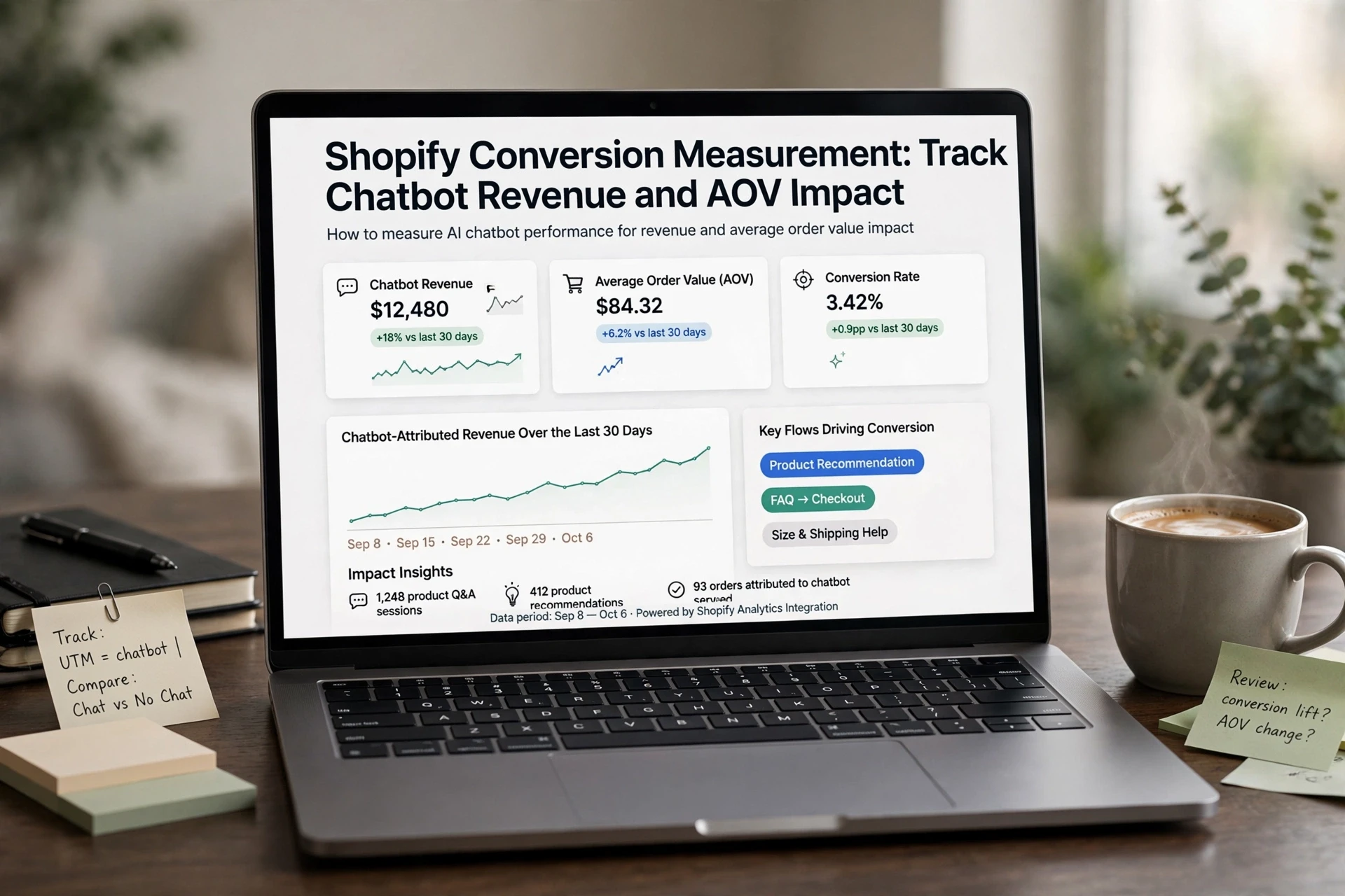 Shopify Conversion Measurement: Track Chatbot Revenue and AOV Impact