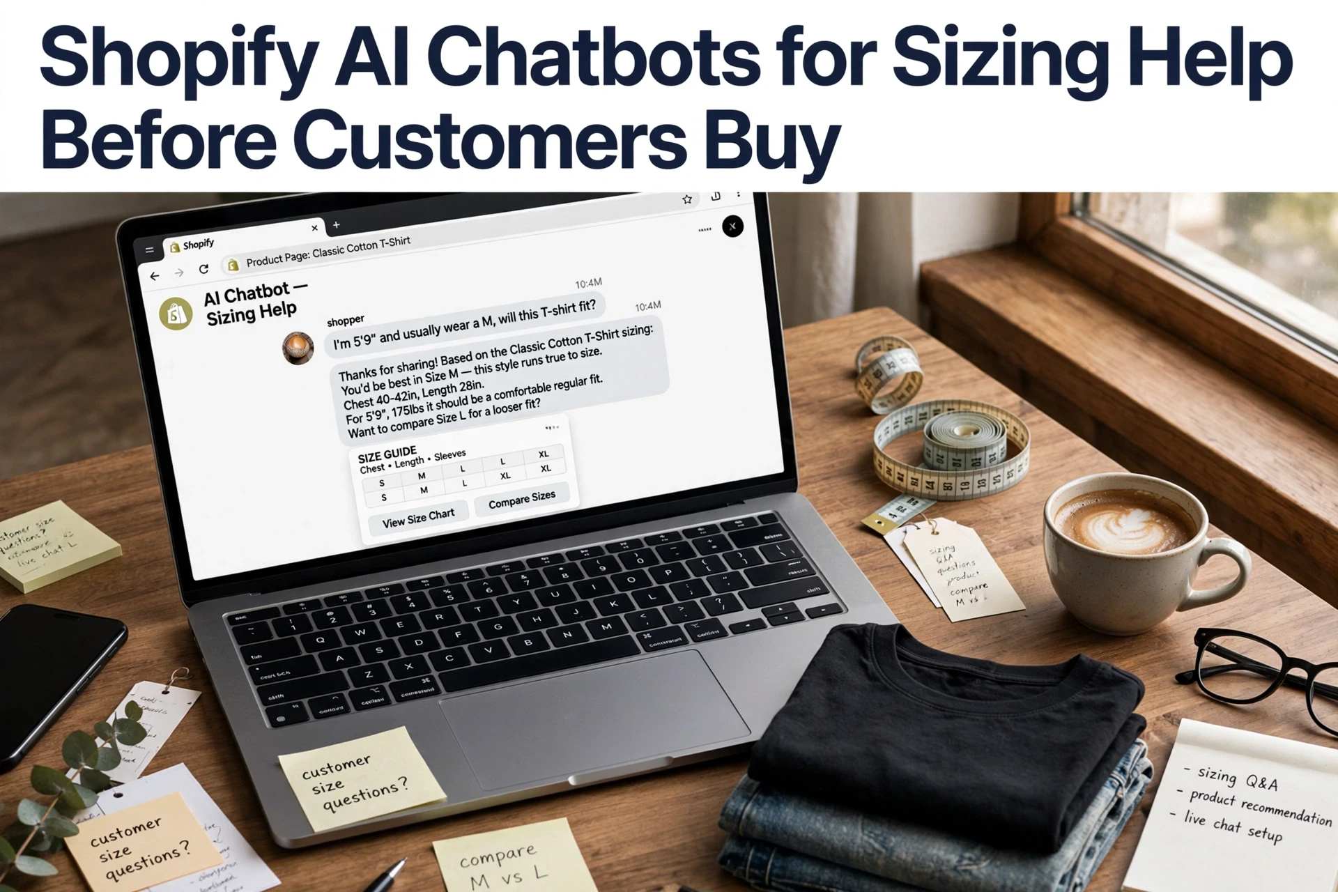 Shopify AI Chatbots for Sizing Help Before Customers Buy