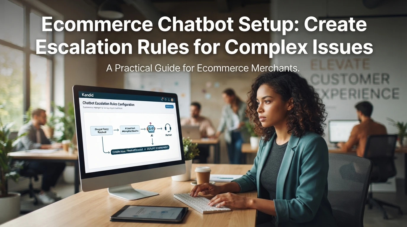 Ecommerce Chatbot Setup: Create Escalation Rules for Complex Issues