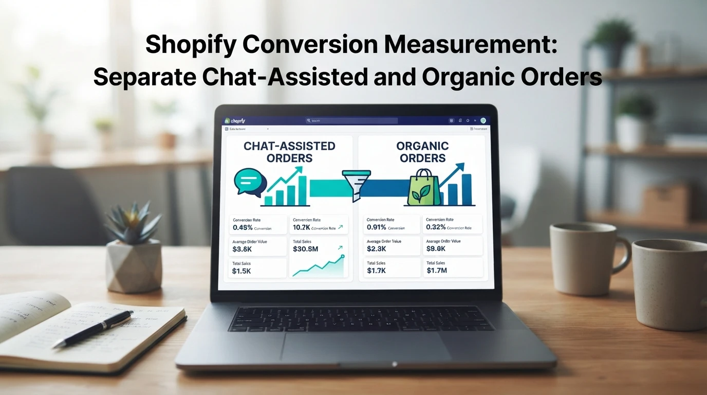Shopify Conversion Measurement: Separate Chat-Assisted and Organic Orders