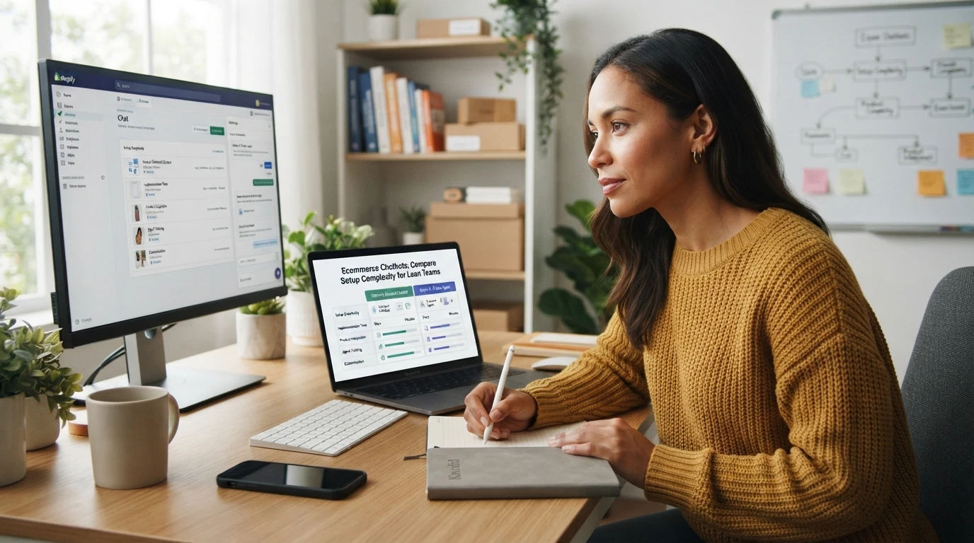 Ecommerce Chatbots: Compare Setup Complexity for Lean Teams