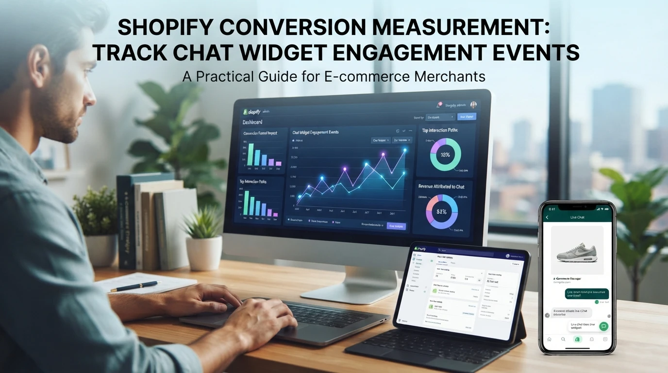 Shopify Conversion Measurement: Track Chat Widget Engagement Events