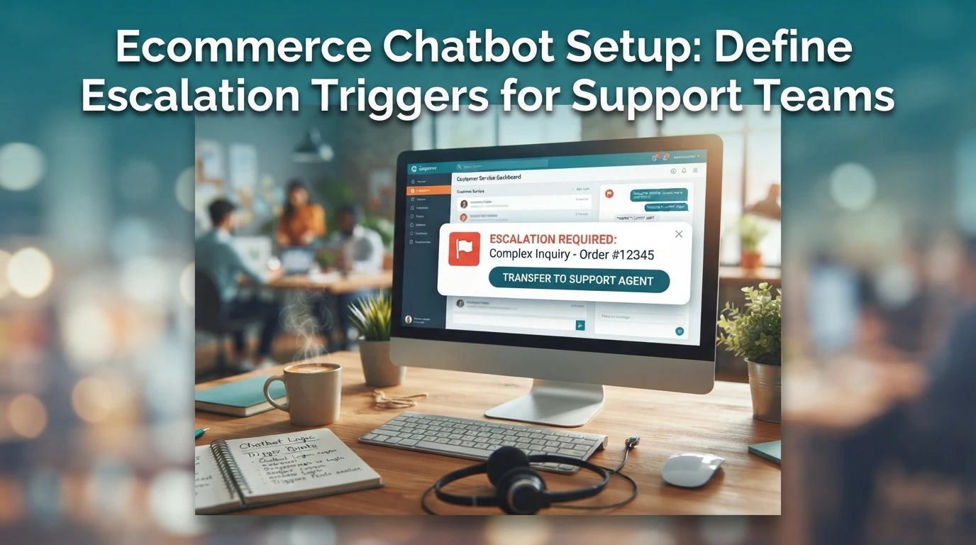 Ecommerce Chatbot Setup: Define Escalation Triggers for Support Teams
