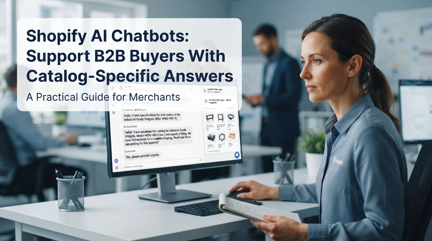 Shopify AI Chatbots: Support B2B Buyers With Catalog-Specific Answers