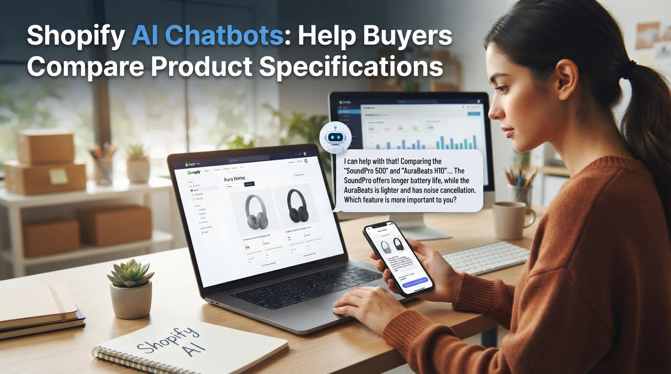 Shopify AI Chatbots: Help Buyers Compare Product Specifications