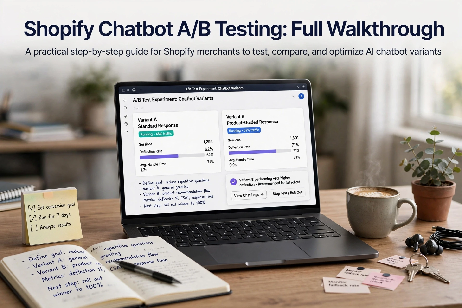 Shopify Chatbot A/B Testing: Full Walkthrough