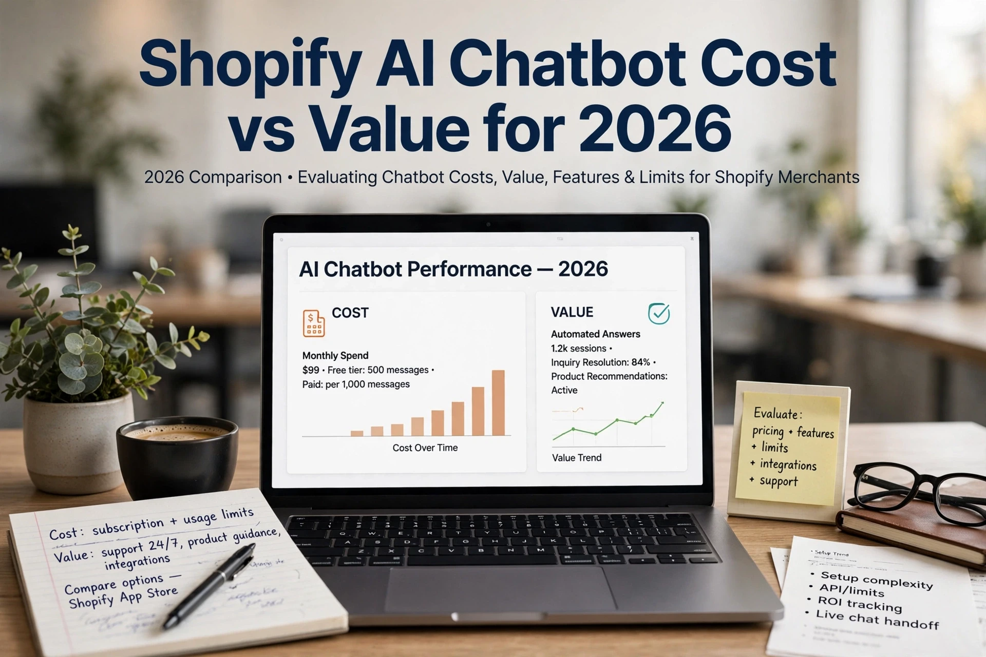 Shopify AI Chatbot Cost vs Value for 2026