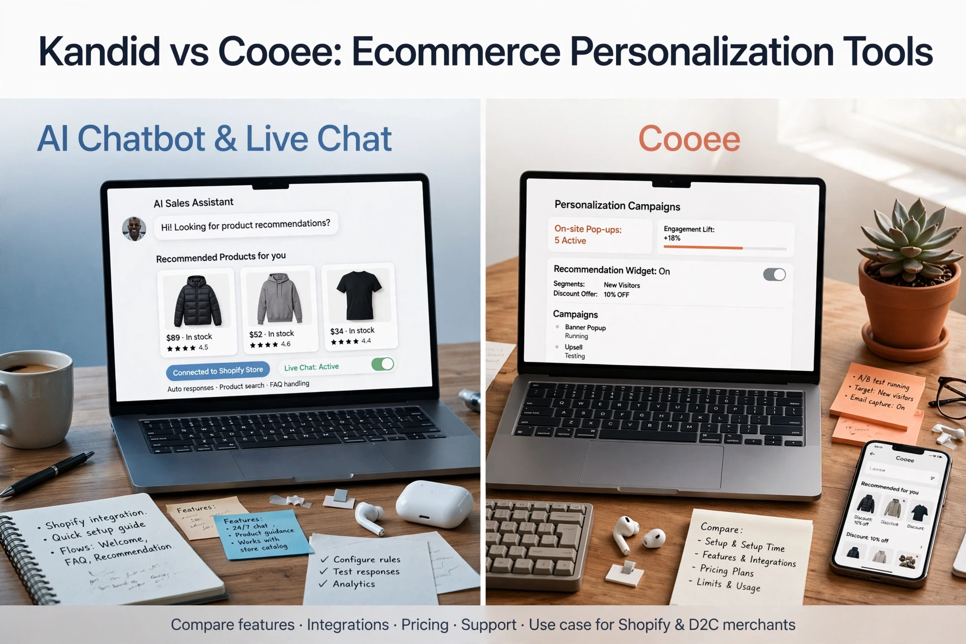 Kandid vs Cooee: Ecommerce Personalization Tools