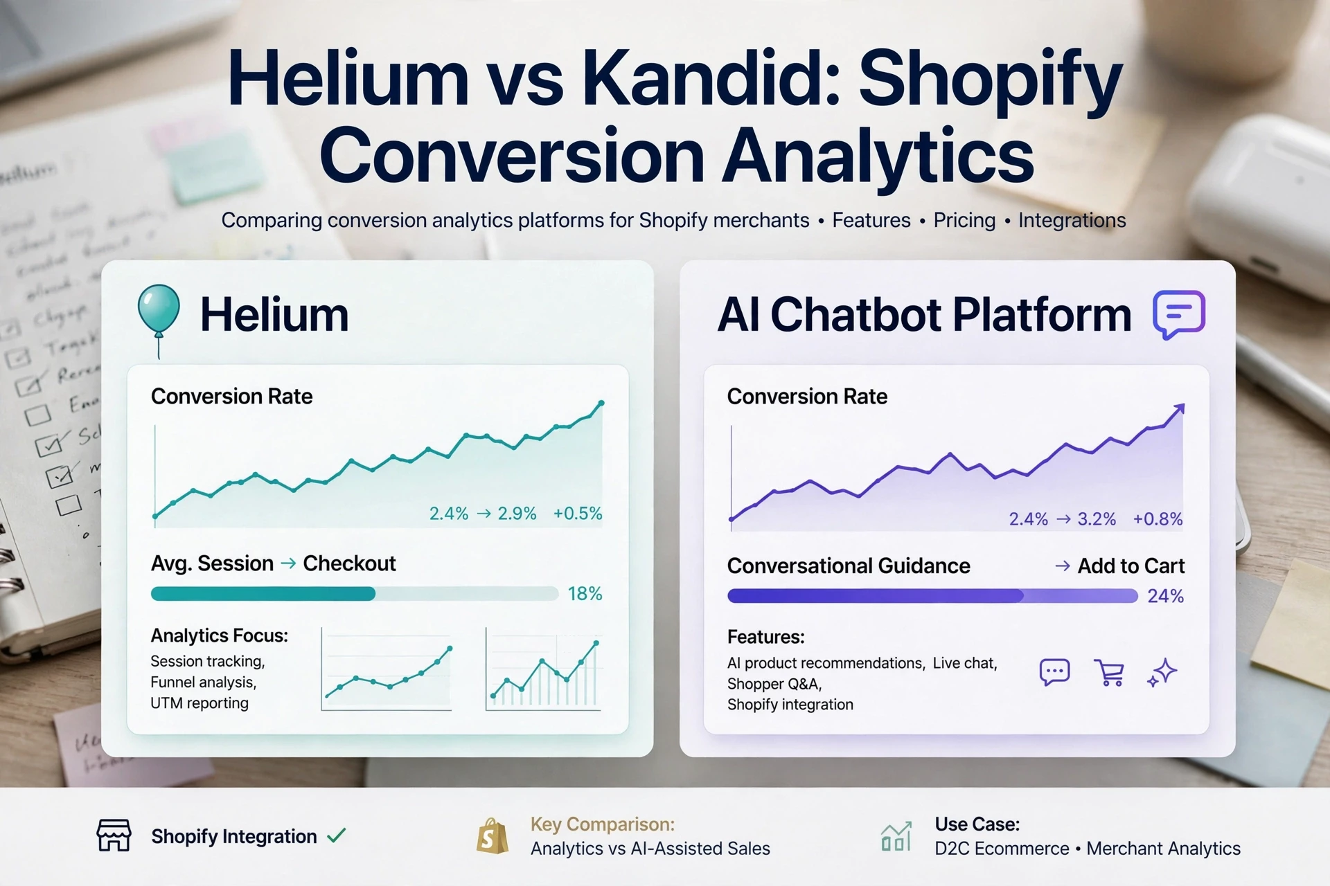 Helium vs Kandid: Shopify Conversion Analytics