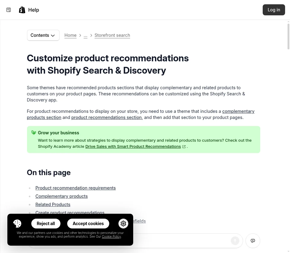 Shopify Search & Discovery