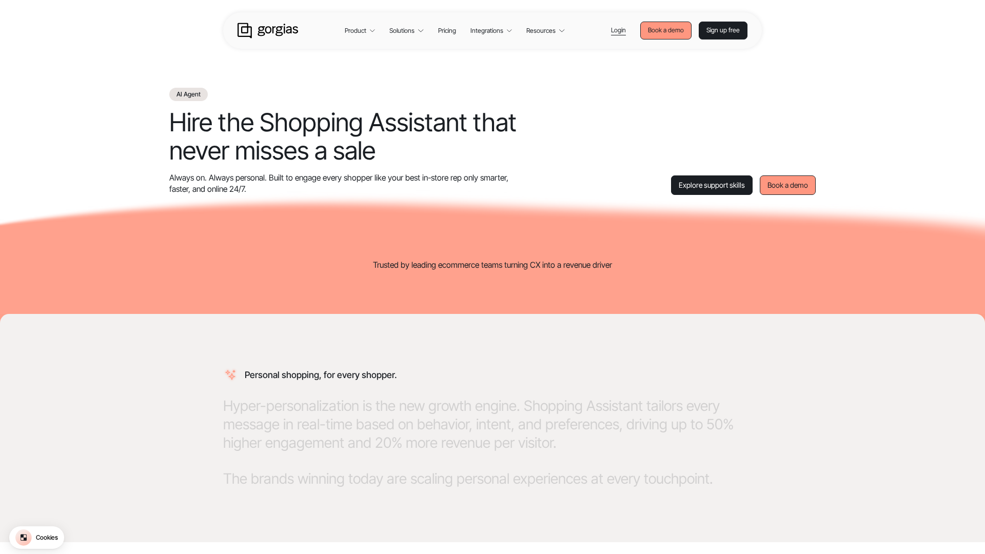 Gorgias Shopping Assistant