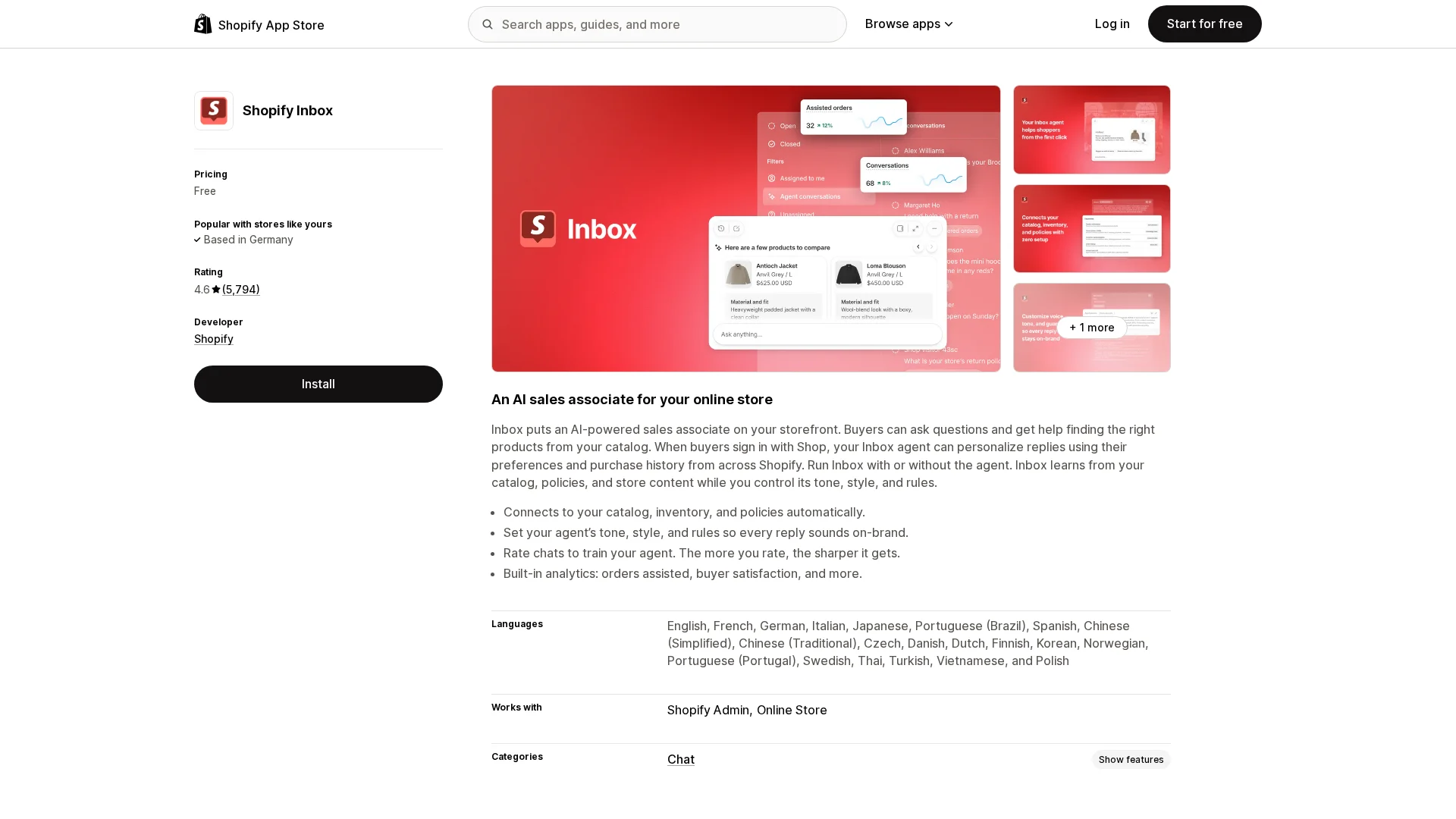 Shopify chatbot customer-support automation