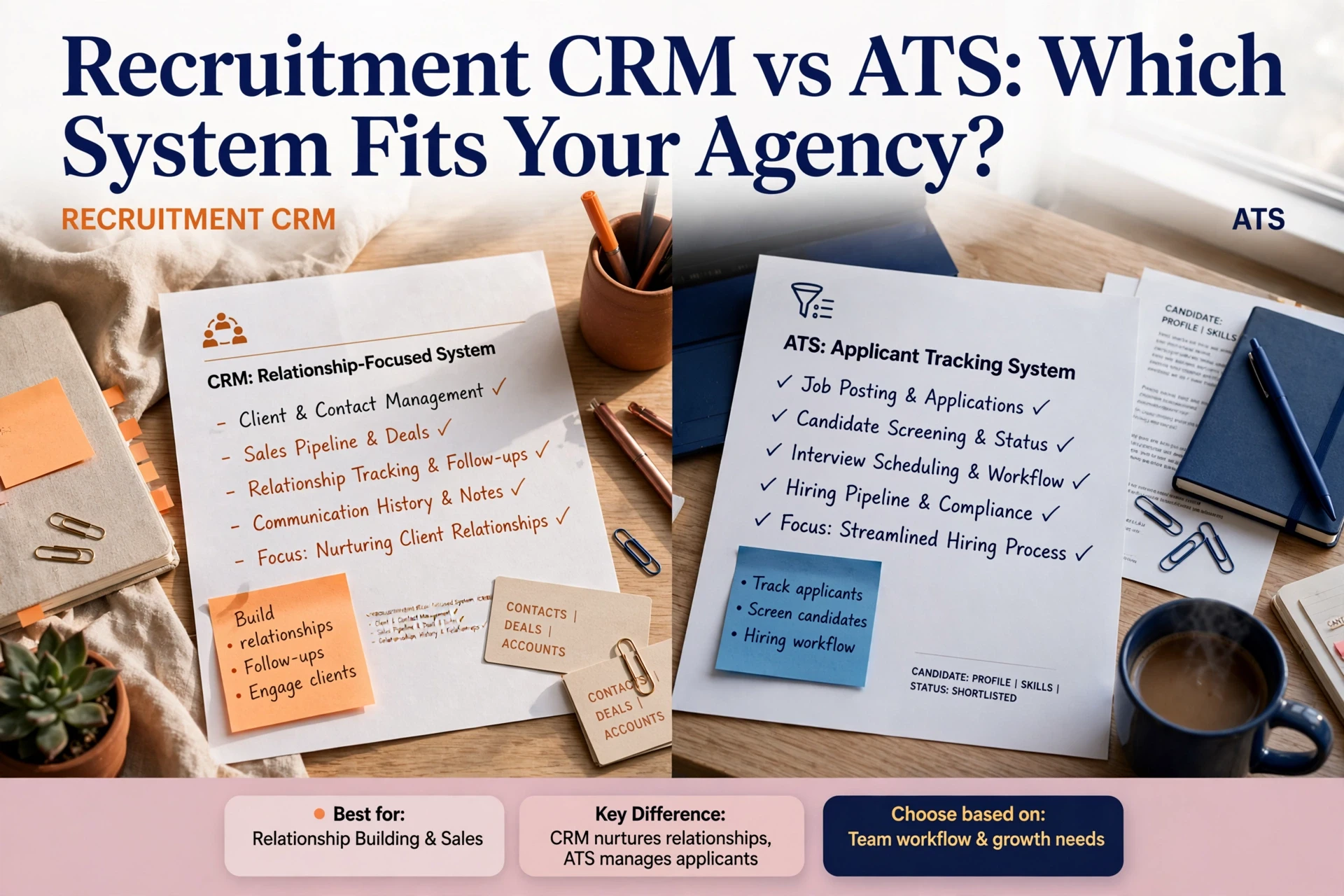Recruitment CRM vs ATS: System Selection for UK Agencies