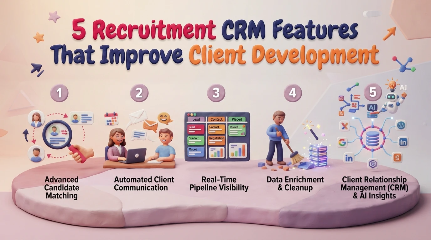 5 Recruitment CRM Features That Improve Client Development: featured image