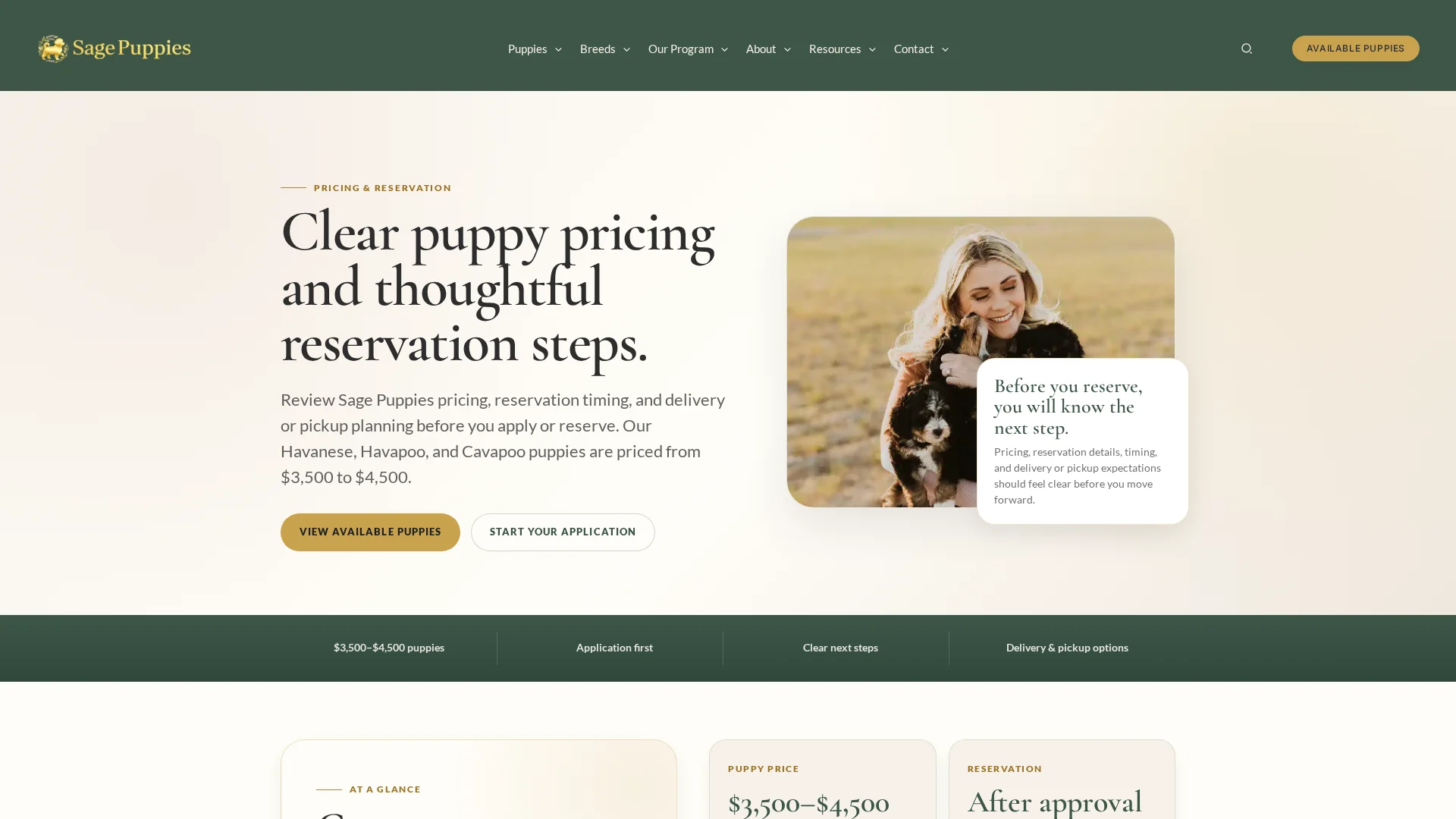 Breed-Appropriate Puppy Food