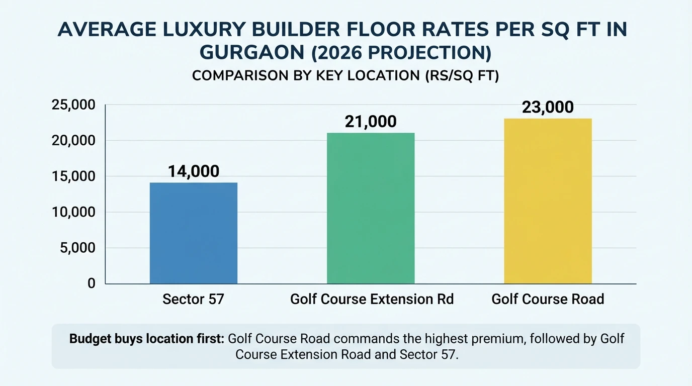 2026 Gurgaon Builder Floor Rates Compared