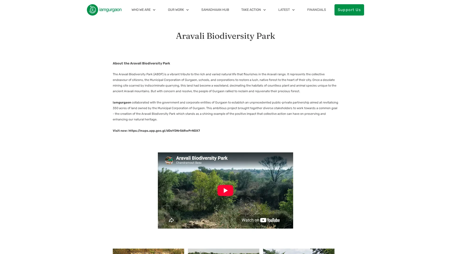 Aravalli Biodiversity Park