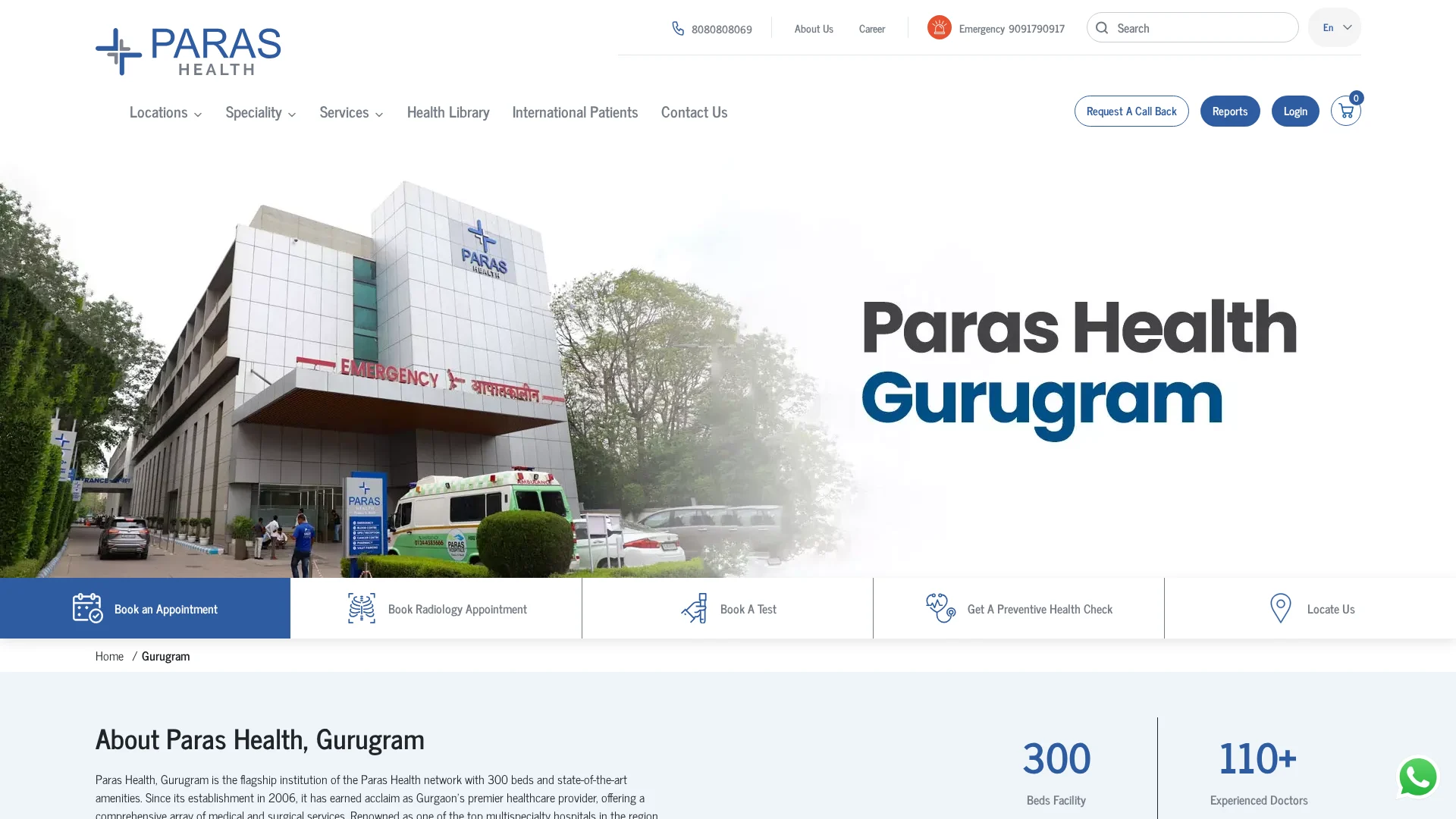 Paras Health, Gurugram