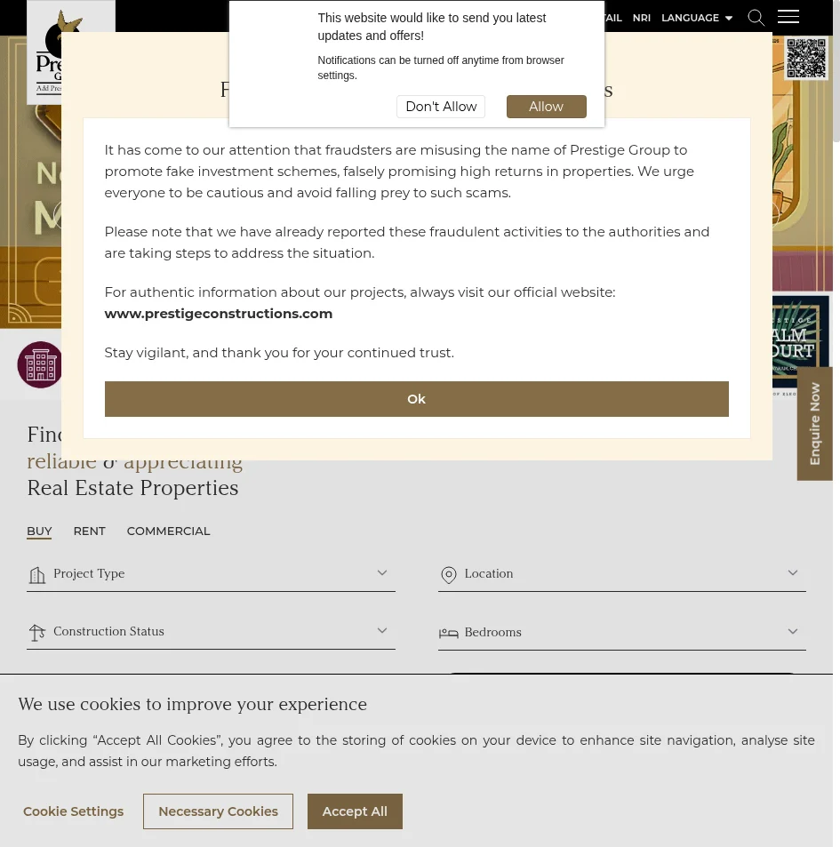 Prestige Estates Projects