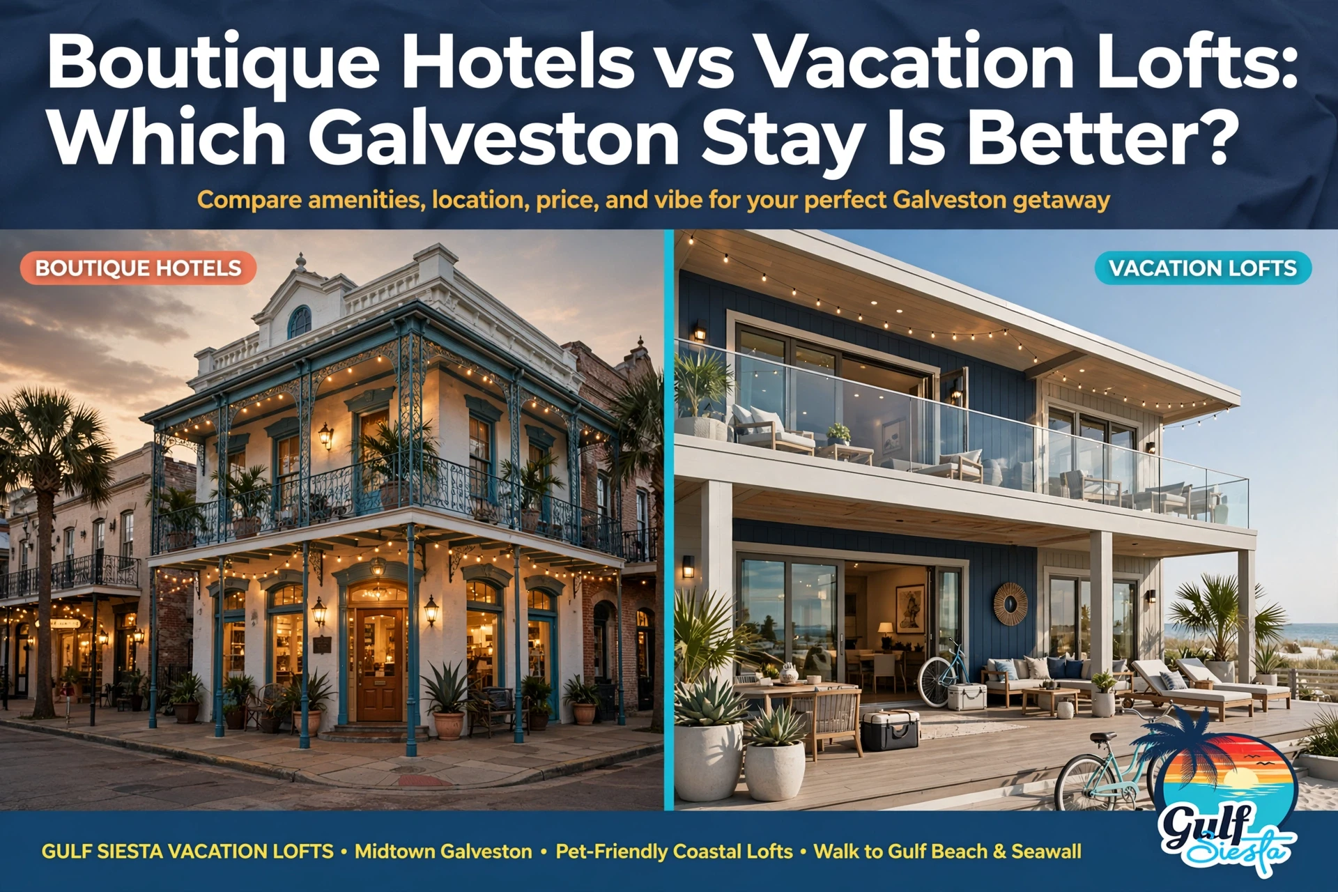 Boutique Hotels vs Vacation Lofts: Which Galveston Stay Is Better?