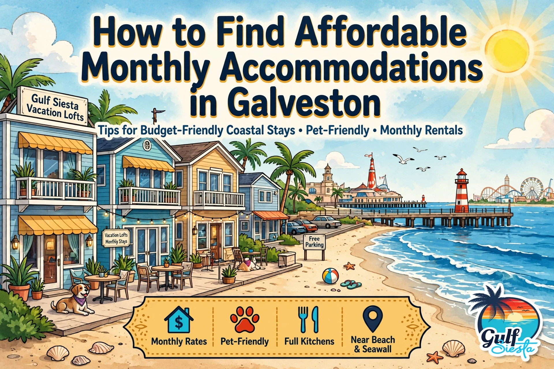 How to Find Affordable Monthly Accommodations in Galveston