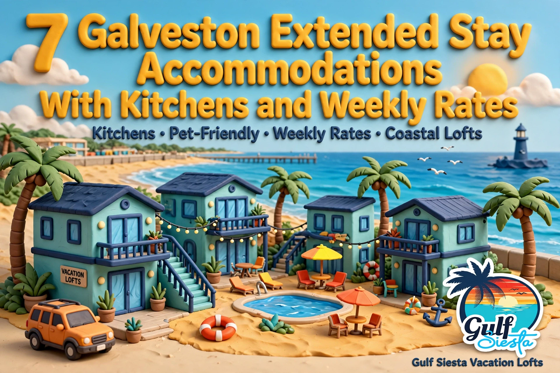 7 Galveston Extended Stay Accommodations With Kitchens and Weekly Rates