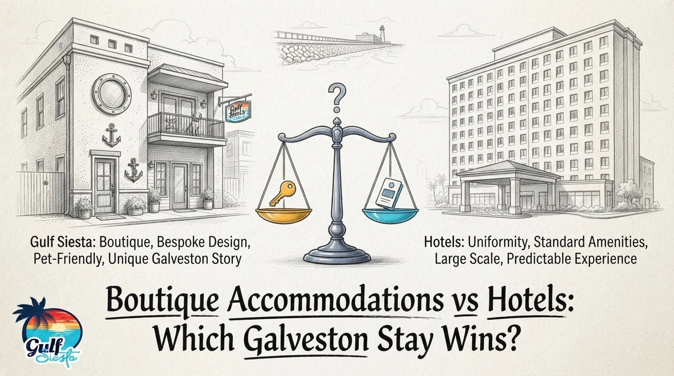 Boutique Accommodations vs Hotels: Which Galveston Stay Wins?