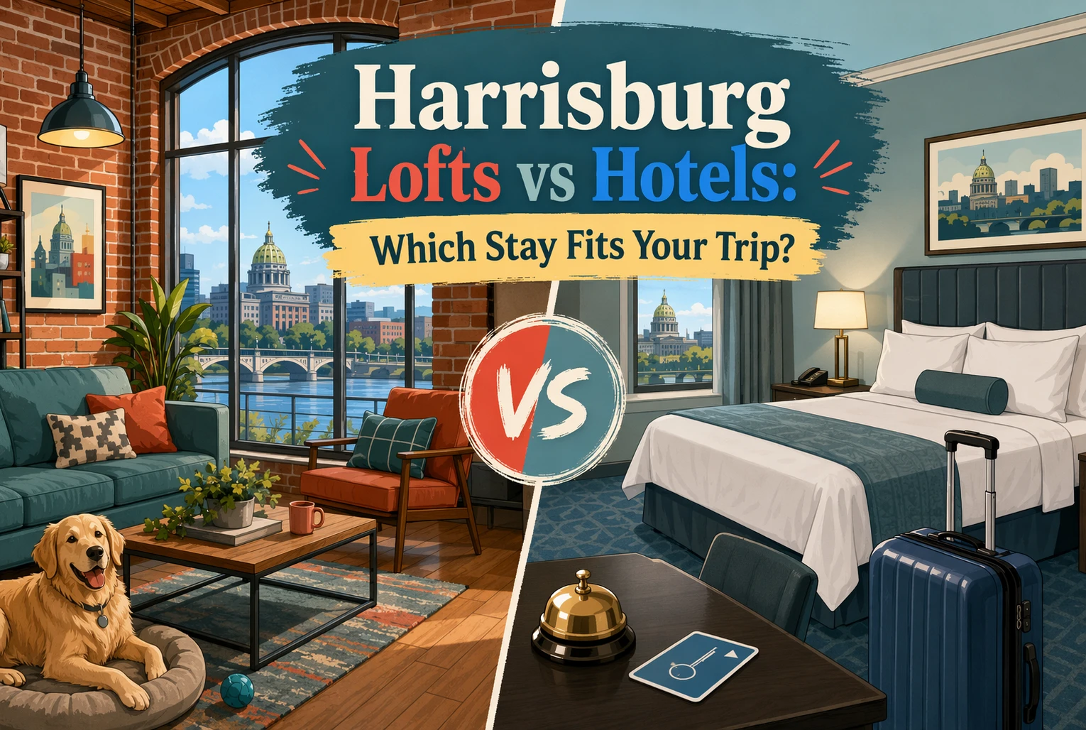 Harrisburg Lofts vs Hotels: Which Stay Fits Your Trip?