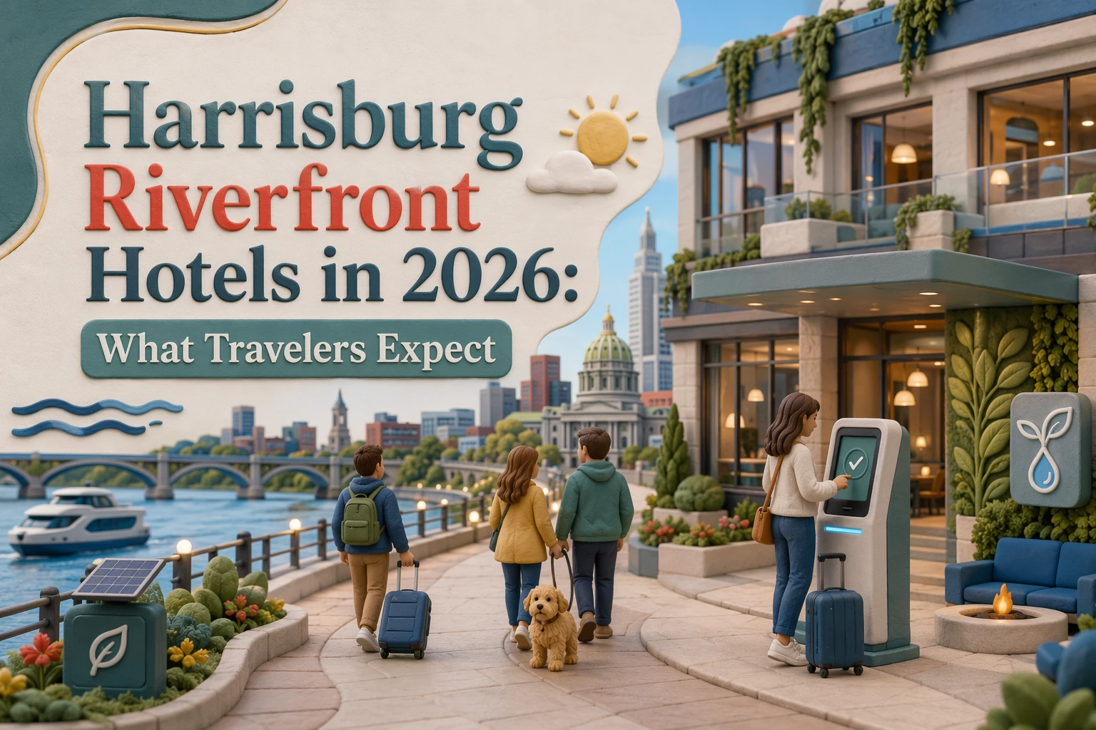 Hoteles frente al río en Harrisburg en 2026: qué esperan los viajeros