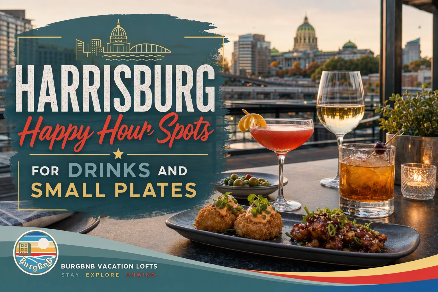 Harrisburg Happy Hour Spots for Drinks and Small Plates
