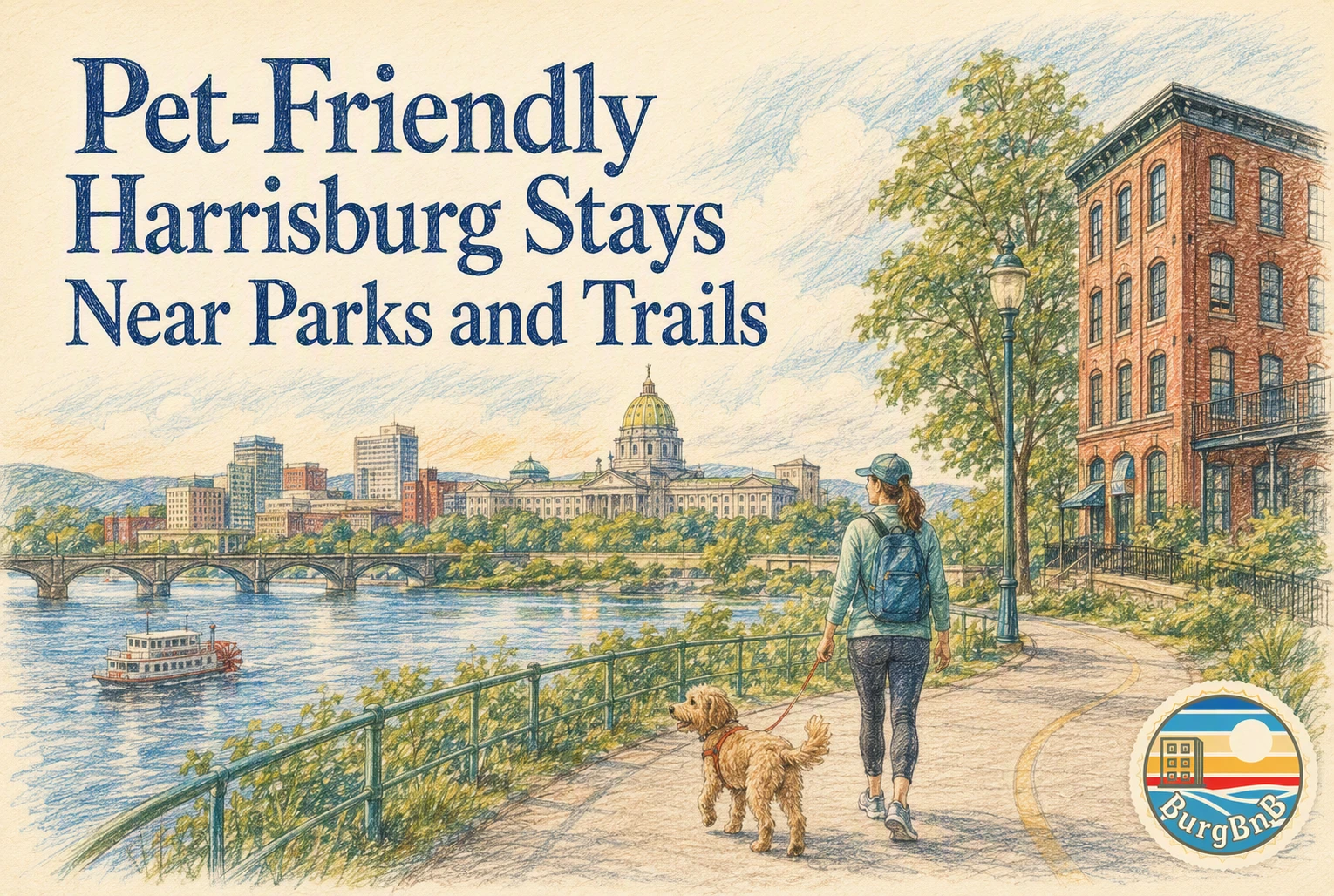 Pet-Friendly Harrisburg Stays Near Parks and Trails